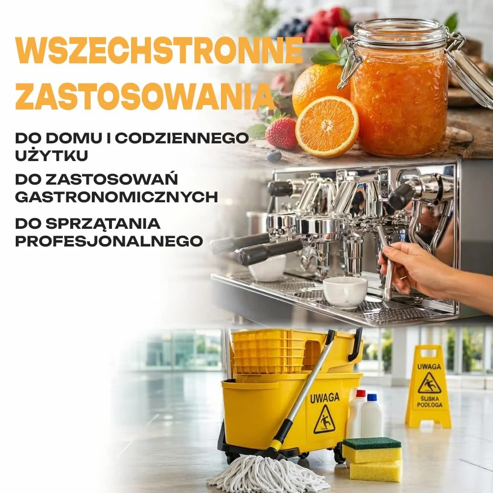 GiDeli Kwas Cytrynowy 2x1kg - E330 Jakość Spożywcza w Proszku - Regulator Kwasowości Idealny do Czyszczenia, Odkamieniania, Pieczenia i Gotowania - Produkt Naturalny bez GMO