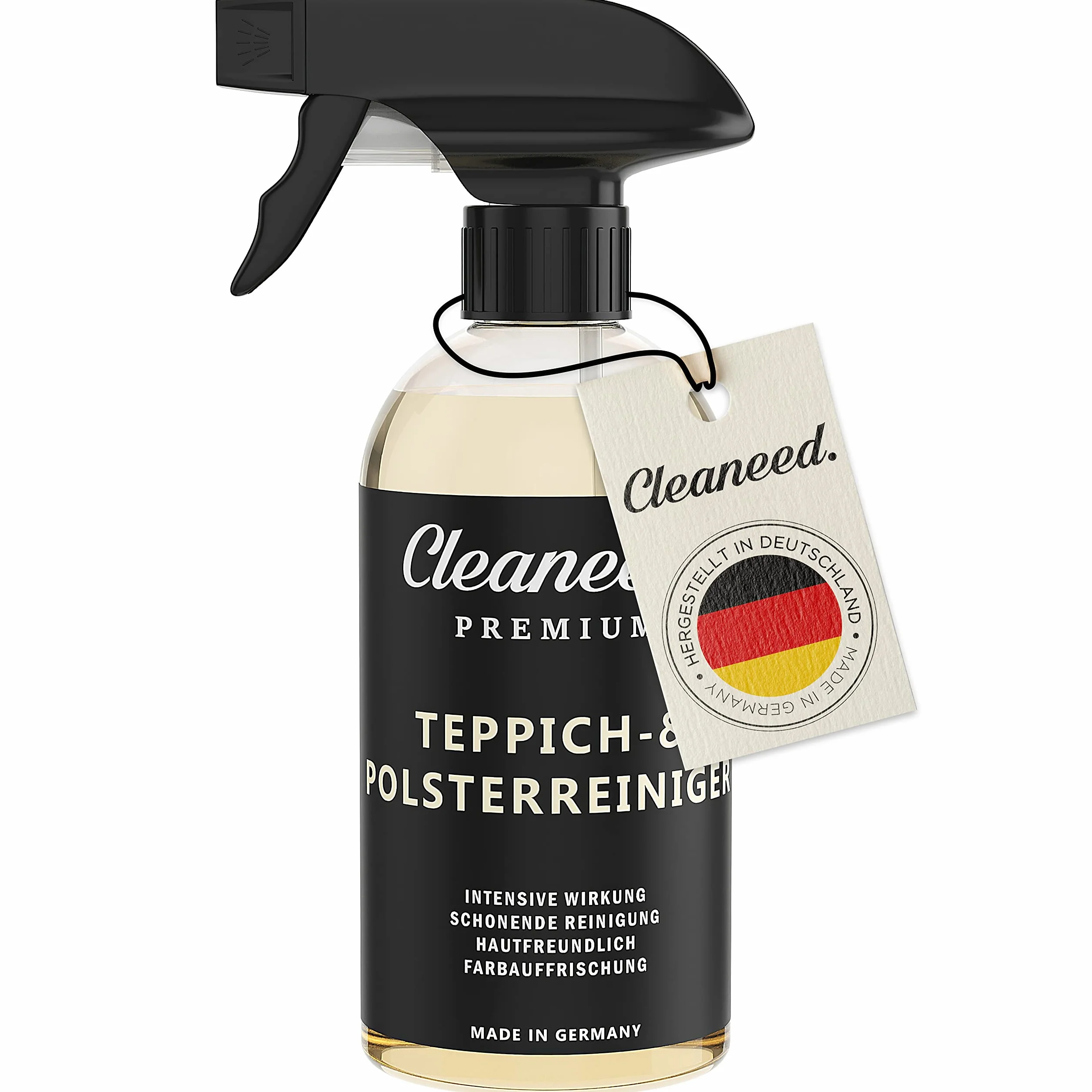 Premium środek do czyszczenia dywanów i tapicerki – Made in Germany – przyjazny dla skóry, delikatne czyszczenie, odświeża kolor