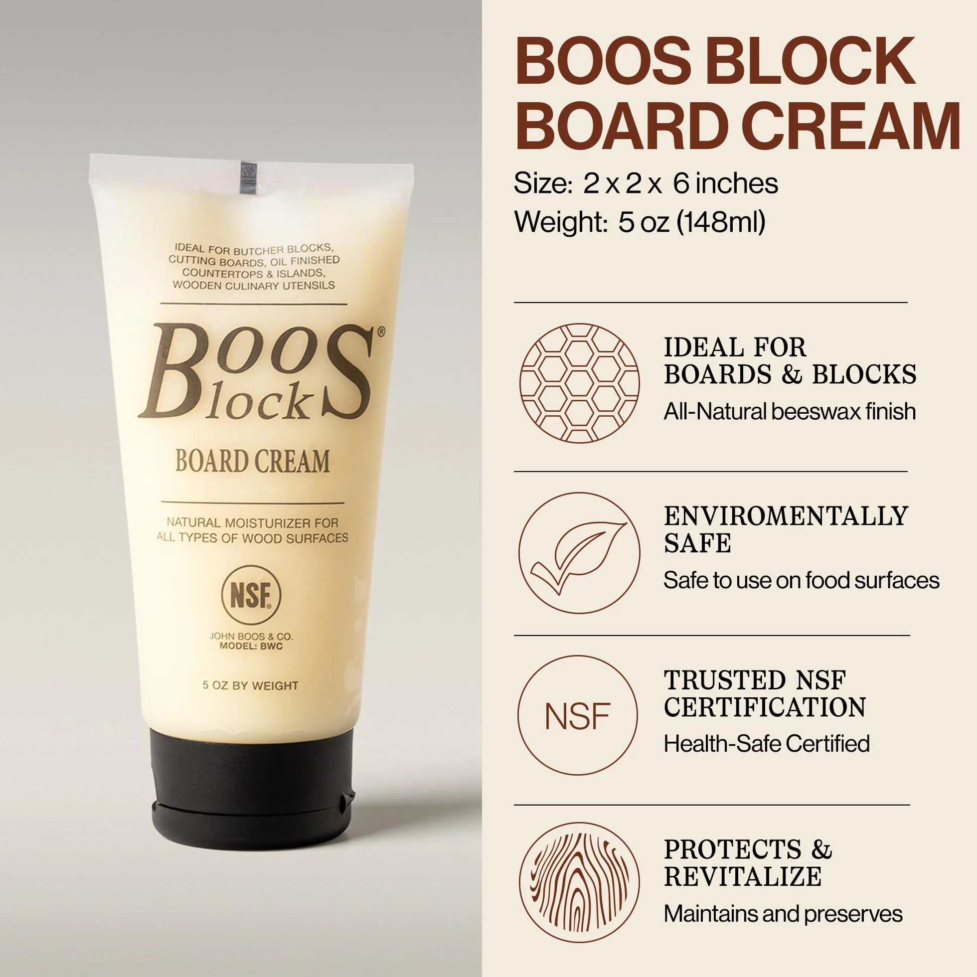 John Boos Mystery Oil olejek pielęgnacyjny do drewna 473 ml i krem Board Cream 148 ml