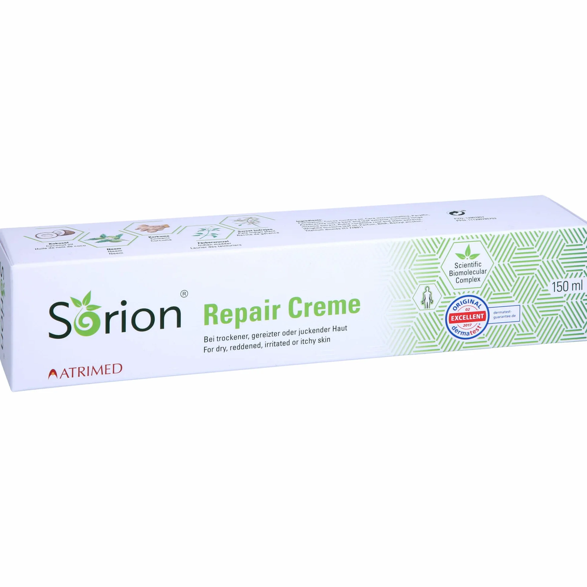 Sorion krem na łuszczycę, atopowe zapalenie skóry, egzemę, dla suchej skóry, do intensywnej pielęgnacji skóry, 150 ml
