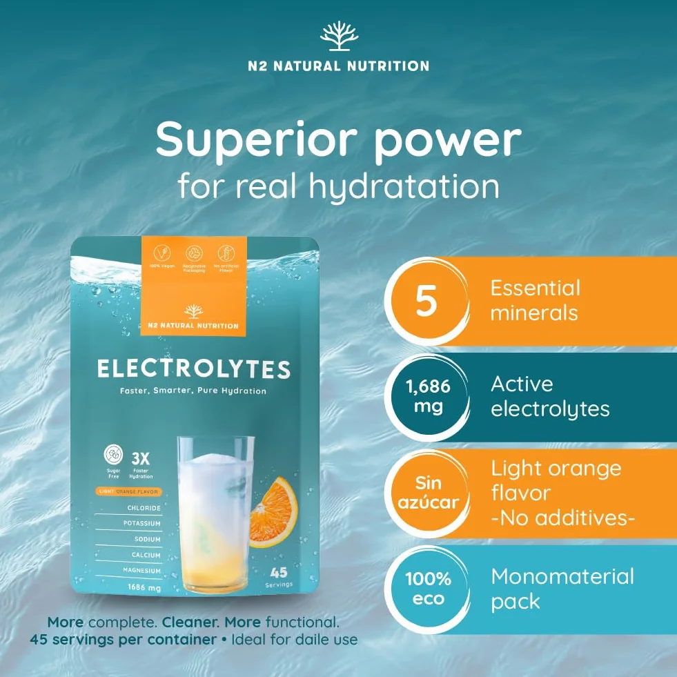 N2 Natural Nutrition Elektrolity Bez Cukru Napój Proszkowy 45 Dni Hydratacji