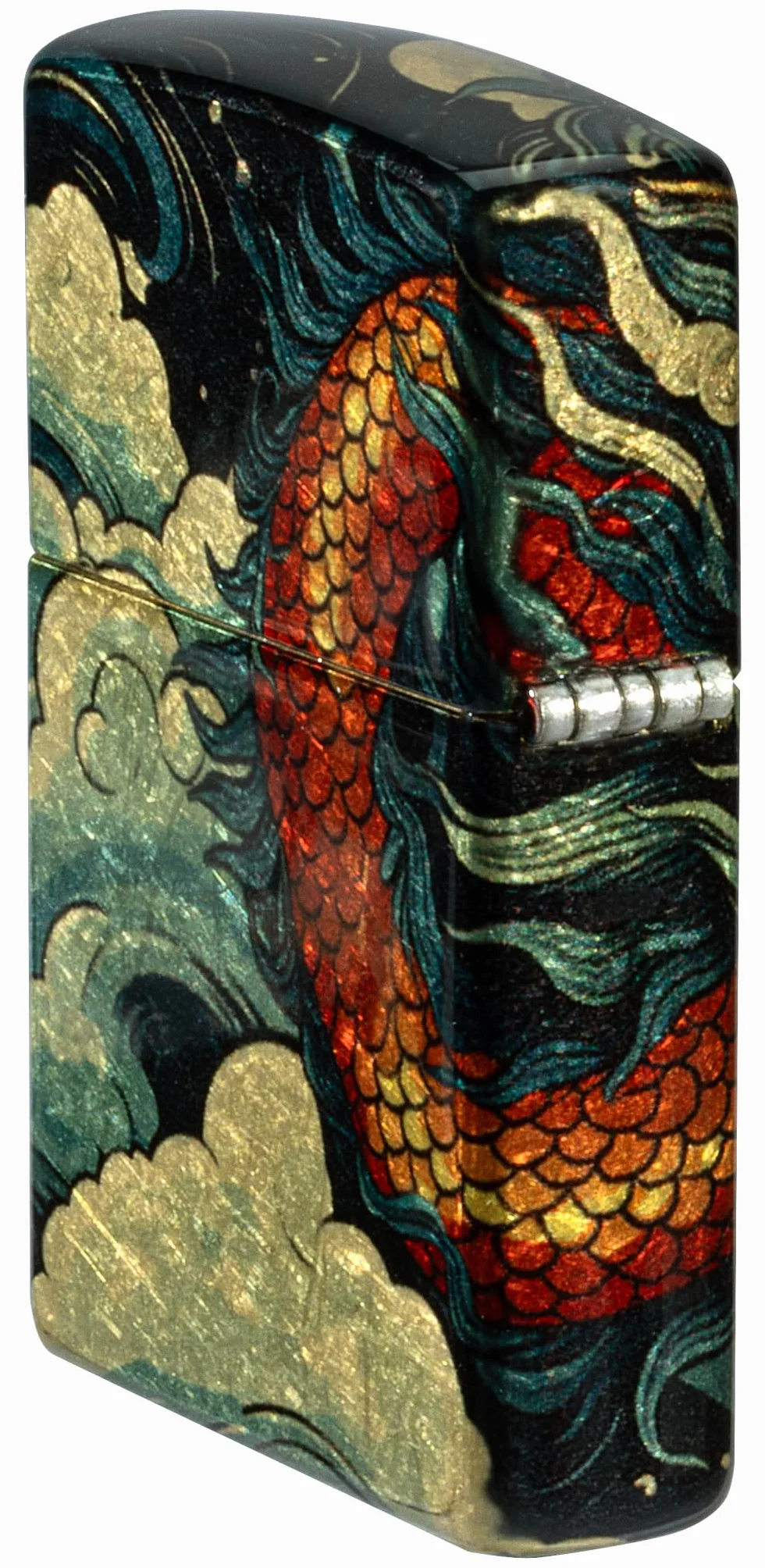 Zippo Colourful Dragon Zapalniczka Sztormowa Wielokrotnego Użytku Wiatroodporna Postarzany Mosiądz 540°