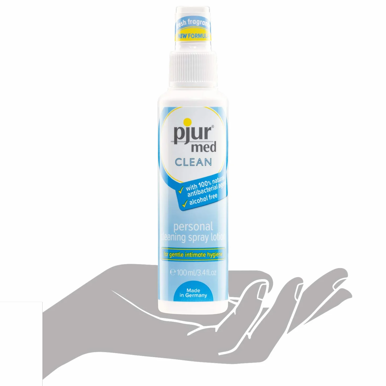 pjur med CLEAN spray higieniczny z antybakteryjną substancją czynną – do delikatnego czyszczenia skóry i okolic intymnych (100 ml)