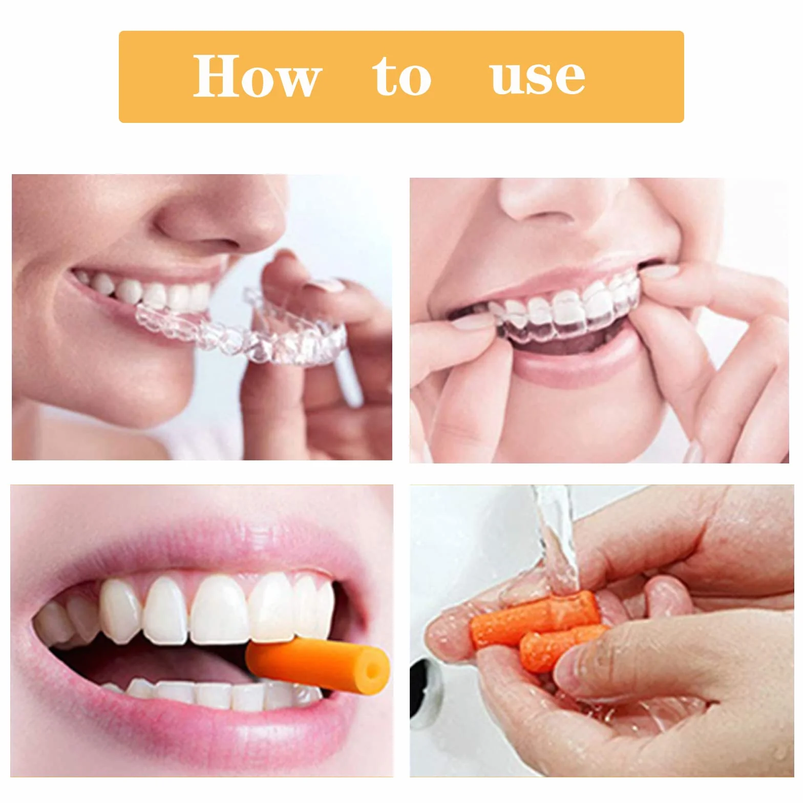 Aligner Chompers gryzaki ortodontyczne 6 kolorów wielokrotnego użytku