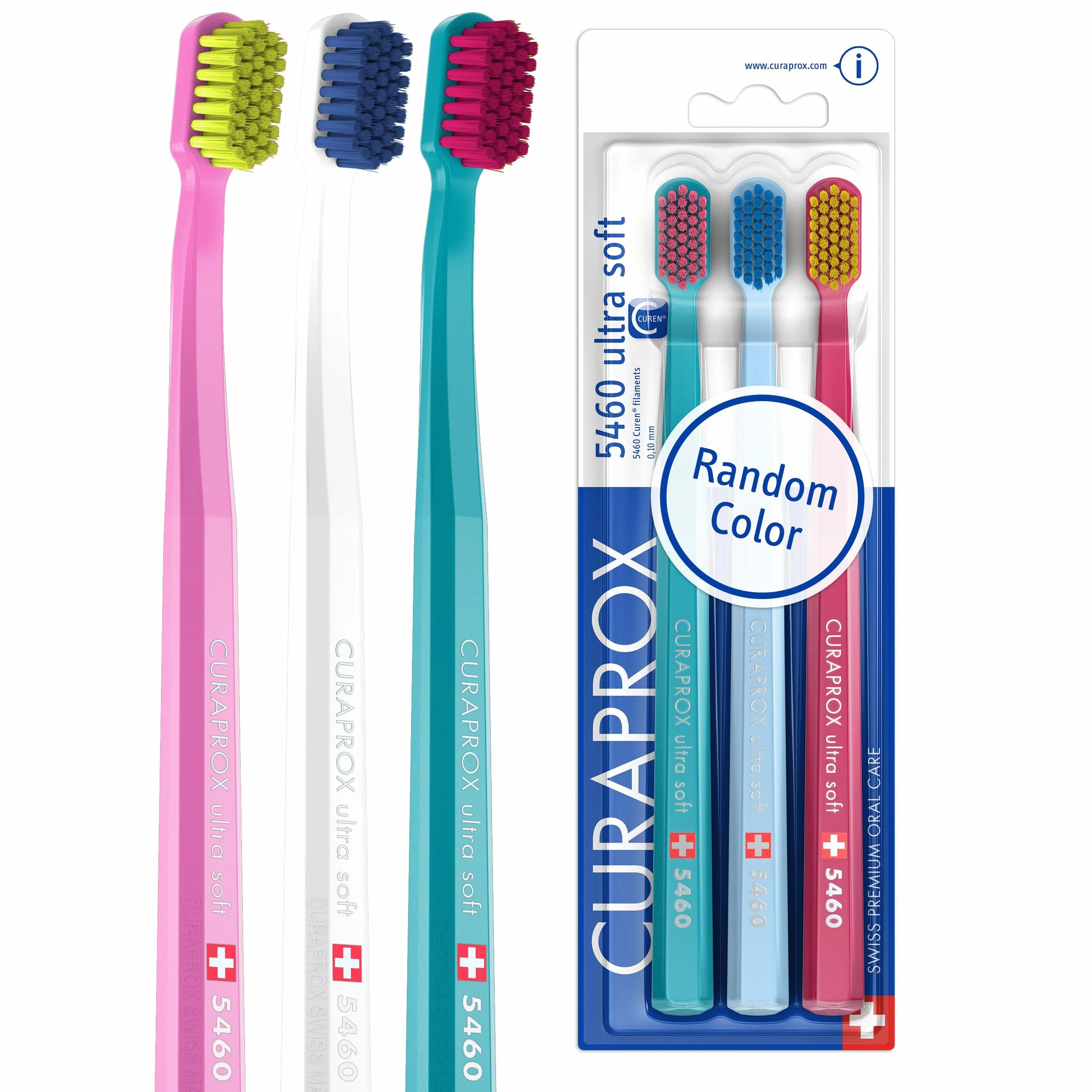 Curaprox CS 5460 Ultra-miękka szczoteczka do zębów dla dorosłych z włosiem Curen®