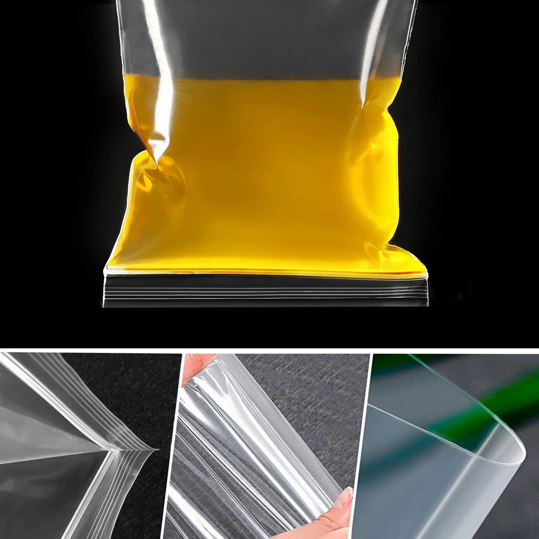 Plastikowe torby z zamkiem błyskawicznym 500 szt. przezroczyste mini woreczki do przechowywania