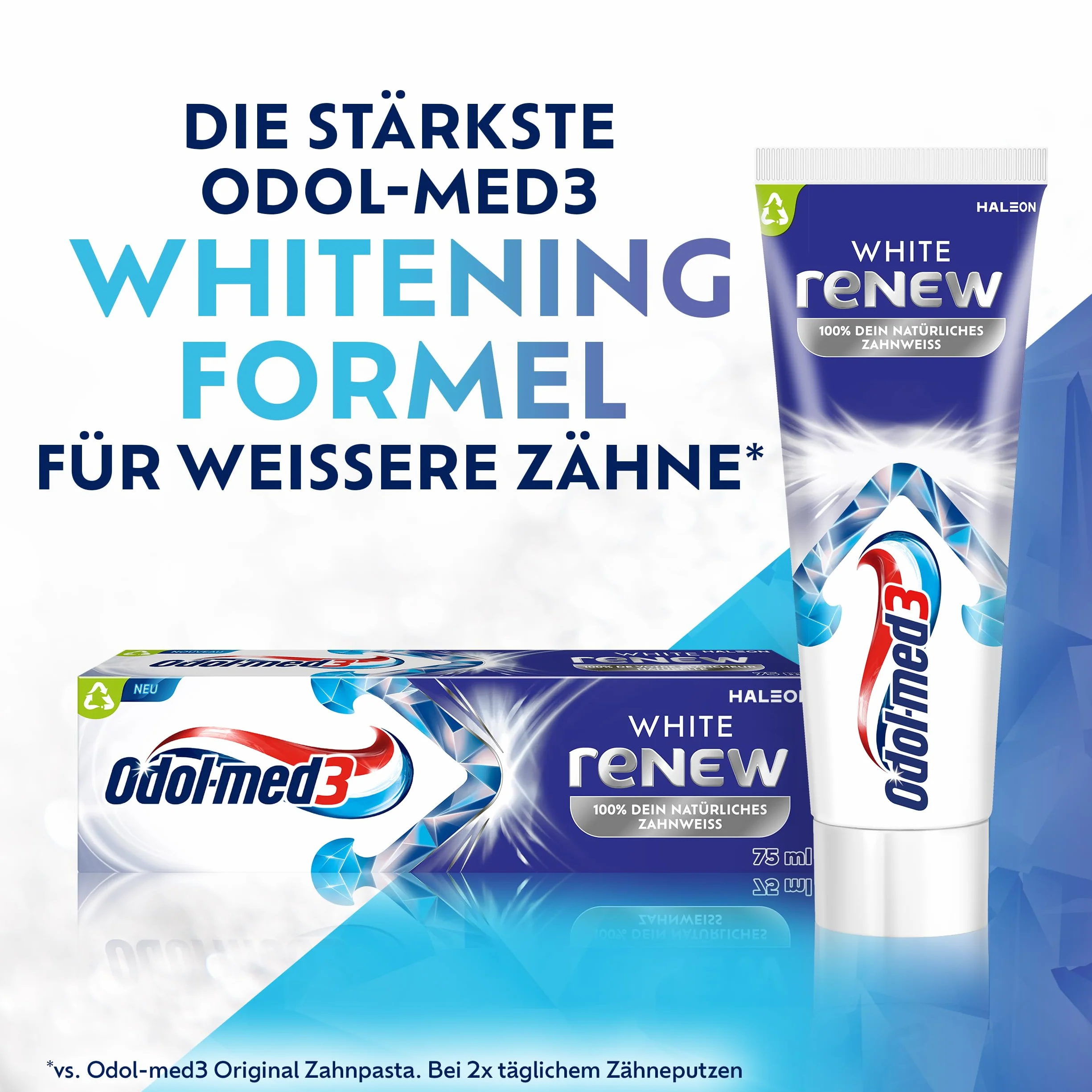 Odol-med3 White reNEW pasta do zębów 4 x 75 ml skuteczne usuwanie przebarwień