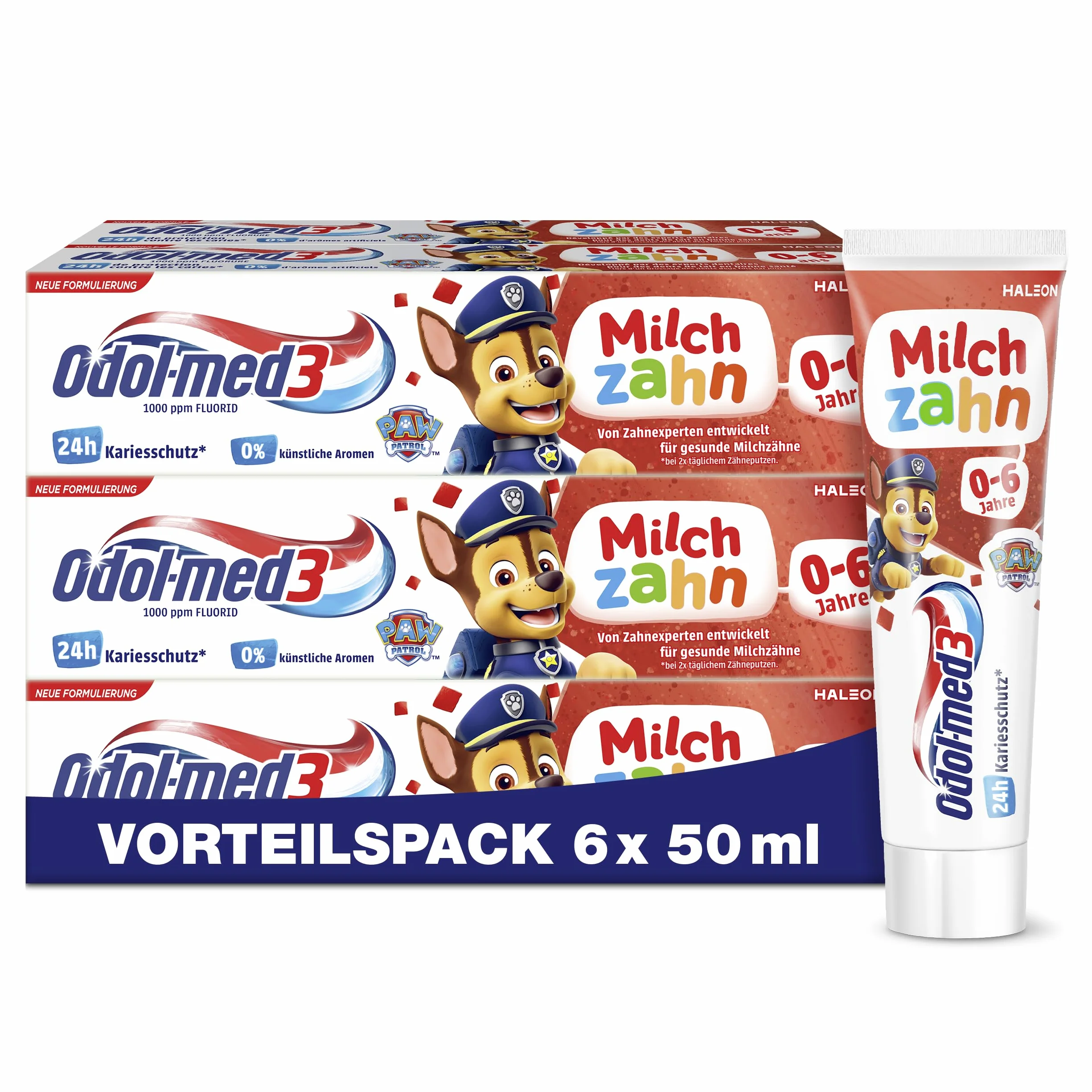 Odol-med3 pasta do zębów mlecznych dla dzieci 0-6 lat 6 x 50 ml