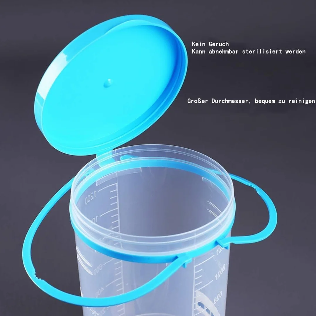 Kompletny zestaw do lewatywy do oczyszczania jelita grubego, zestaw do lewatywy MTSXDYT 1200 ml, w zestawie 10 probówek jelitowych 25 cm, zestaw wielokrotnego użytku irygator do higienicznego