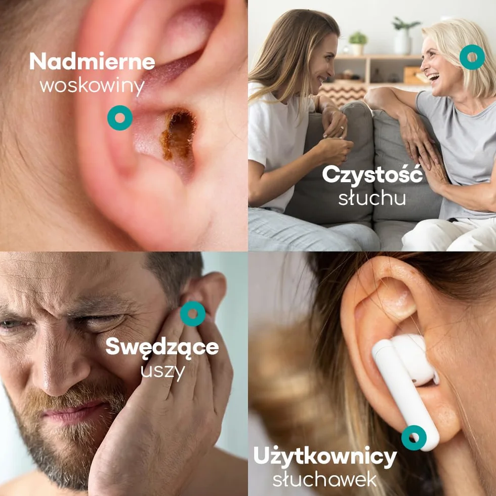 Krople do Uszu do Usuwania Woskowiny 100% Czysta Oliwa z Oliwek 10 ml