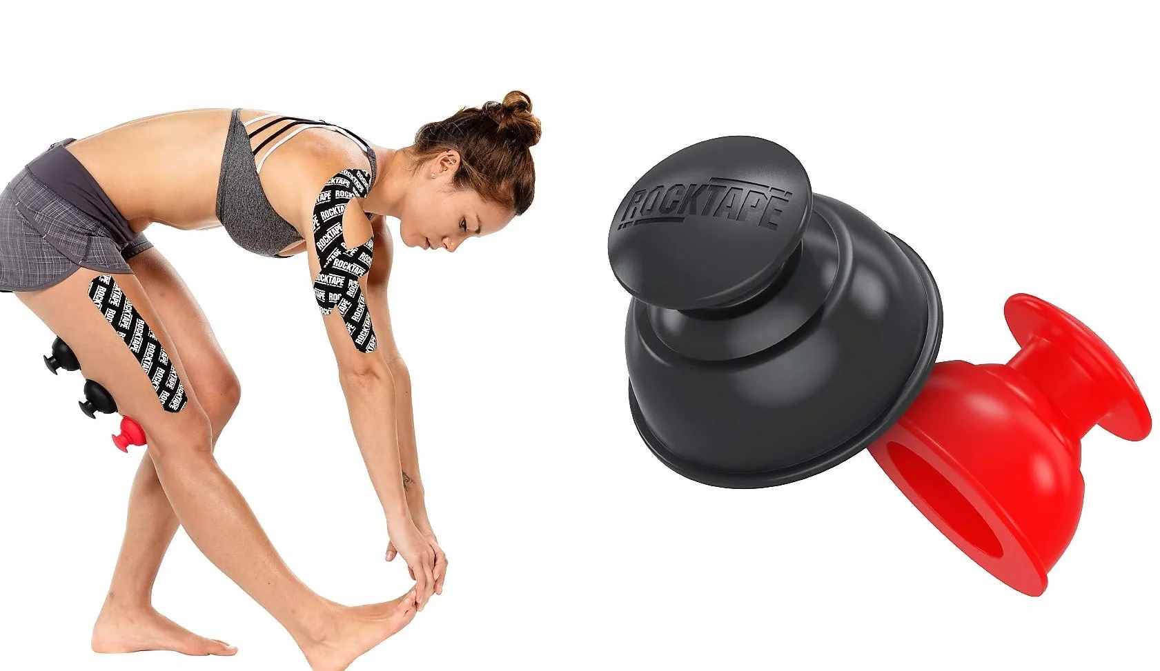 RockTape Zestaw baniek silikonowych 8 sztuk czarny