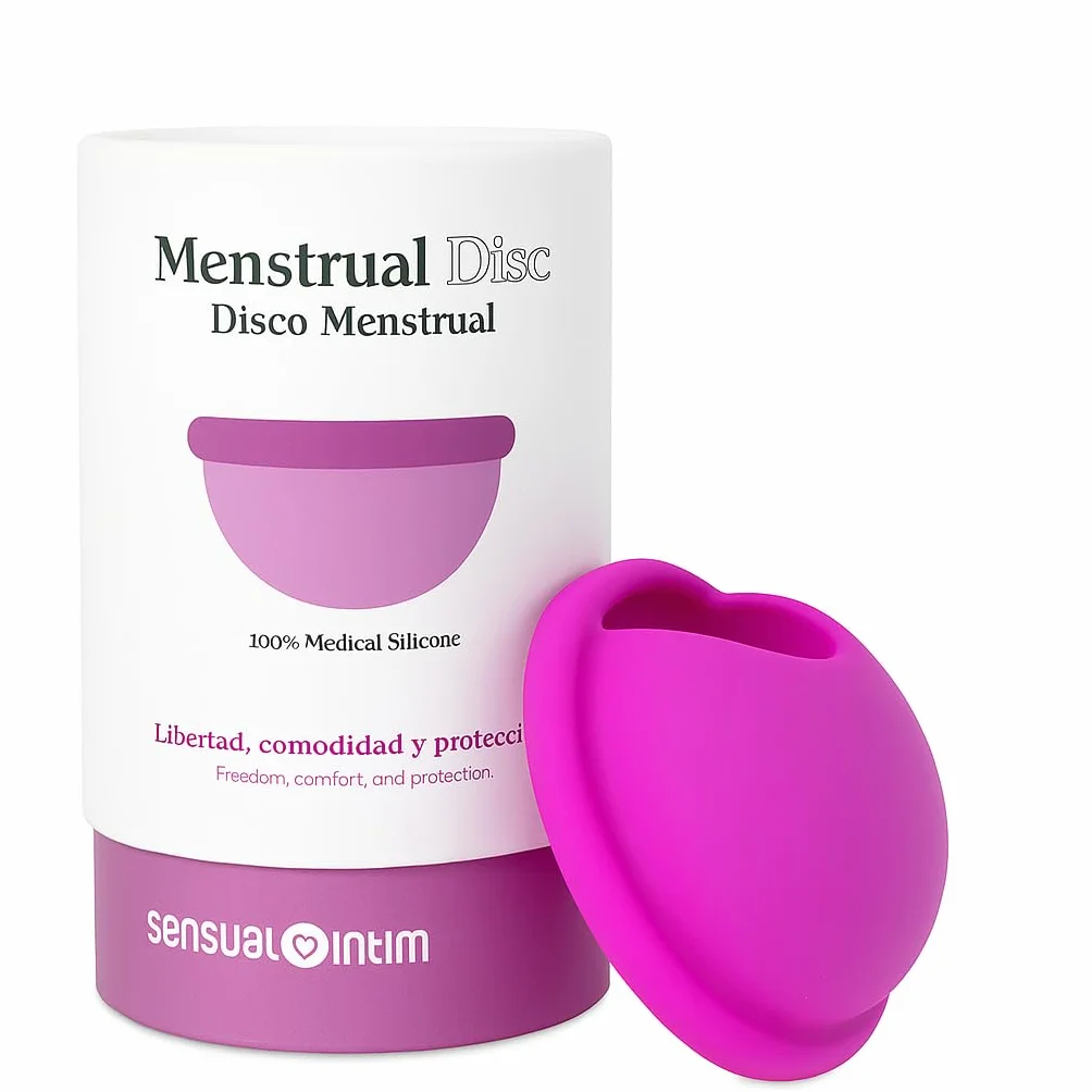 Krążek menstruacyjny wielokrotnego użytku, 100% silikon medyczny, przyjemny w rozmiarach S i L, ochrona 12 godzin, nadaje się do silnego przepływu krwi, nie uciska, przyjazny dla środowiska