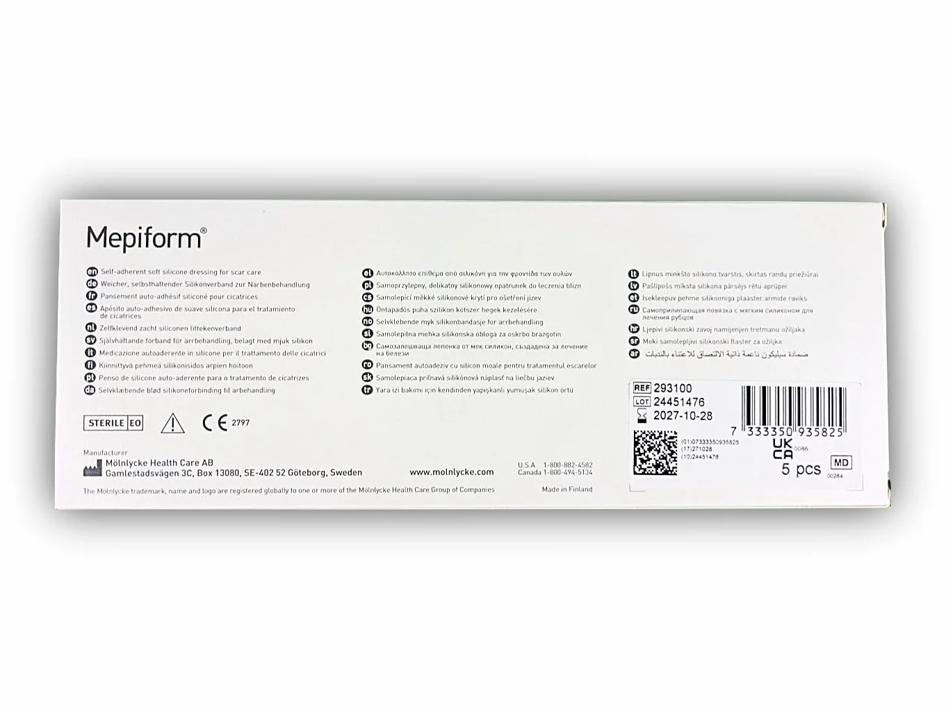 MEPIFORM bandaż 4 x 30 cm 5 szt