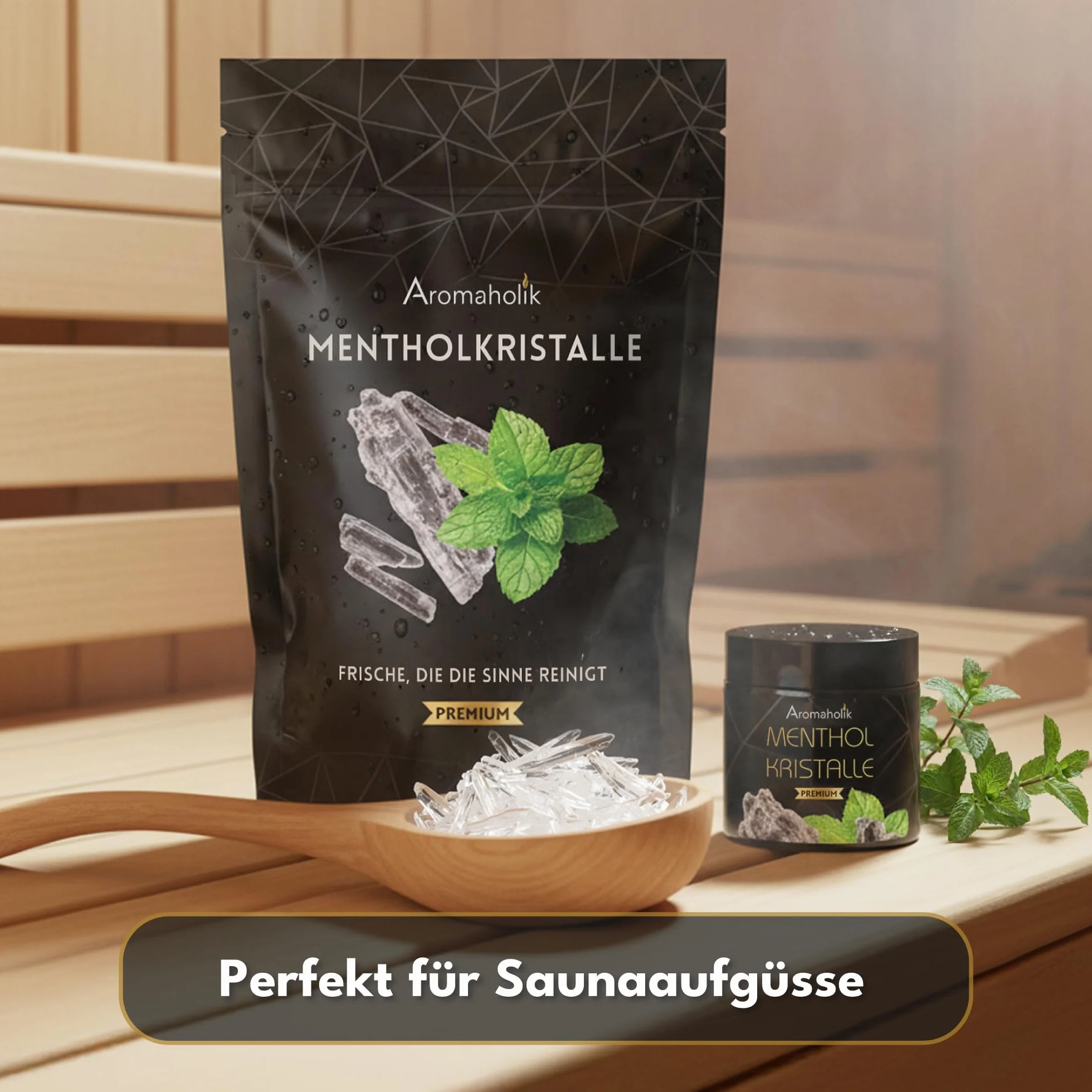 Mentol Krystaliczny do Sauny Inhalacji Kryształki Mentolowe 100% Naturane