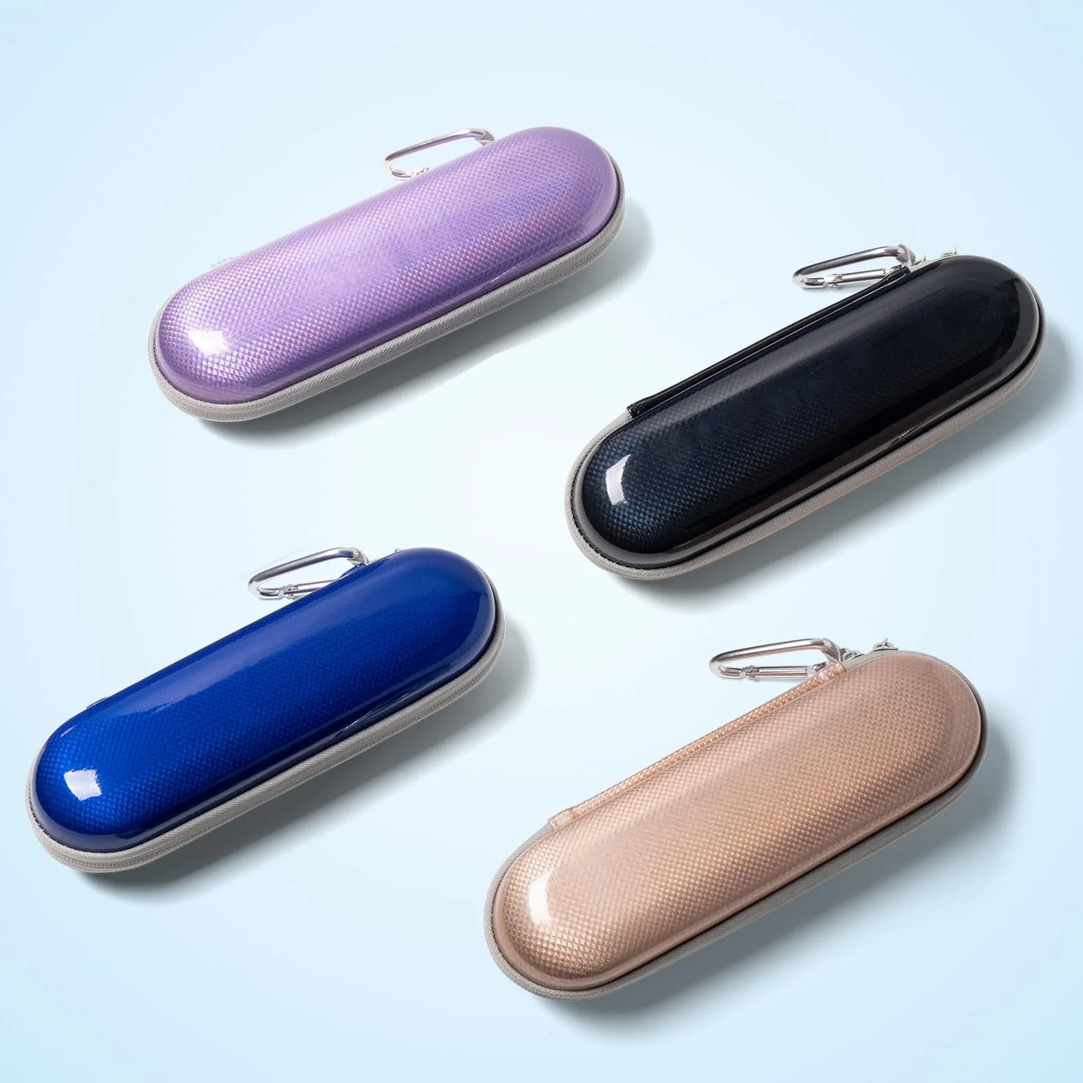Twarda obudowa EVA do szczoteczki Oral-B iO, Pro, Smart Series, Philips Sonicare, niebieska, wodoodporna, odporna na wstrząsy