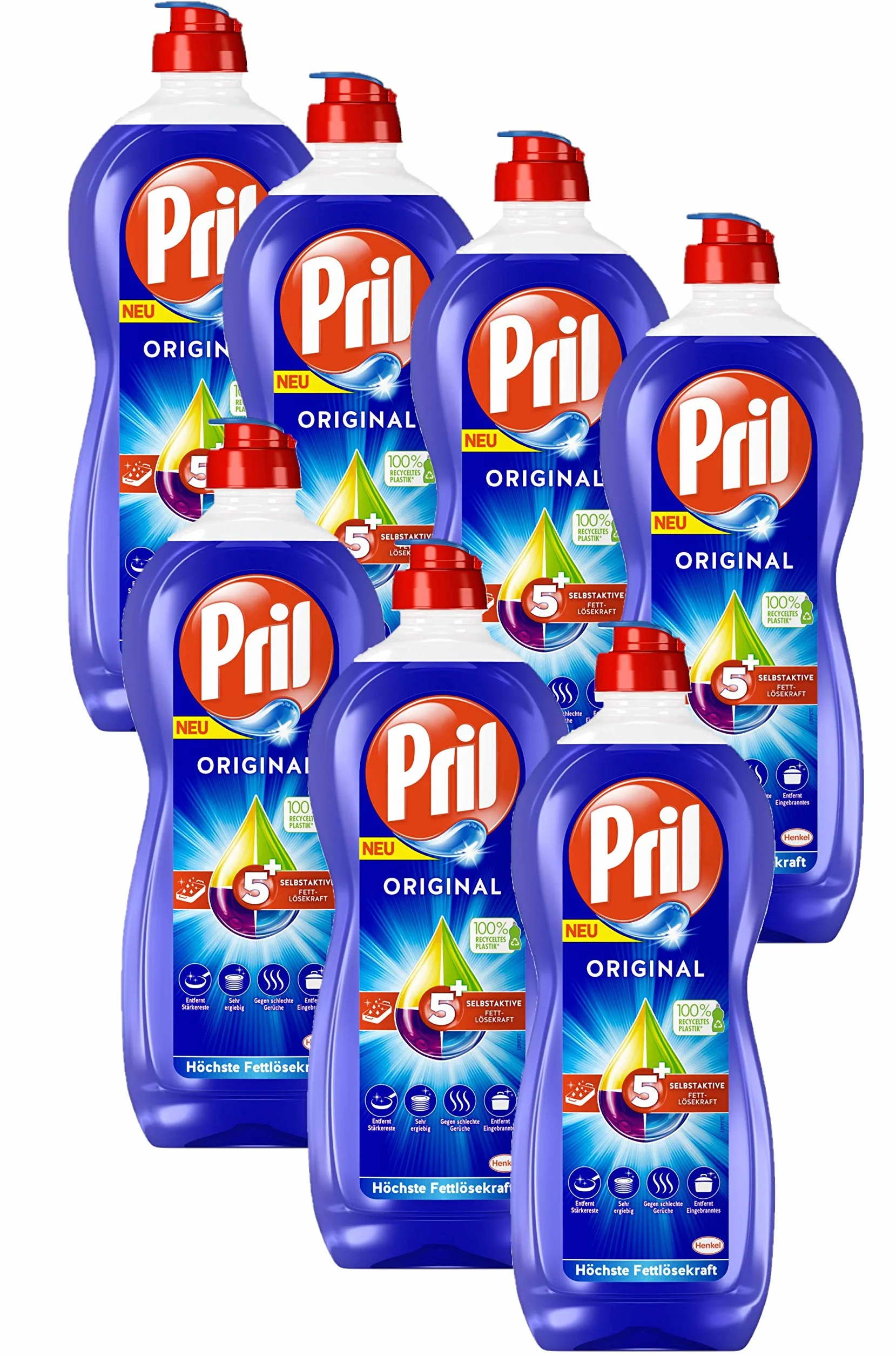 Pril 5 Plus Original płyn do mycia naczyń 7 x 675 ml