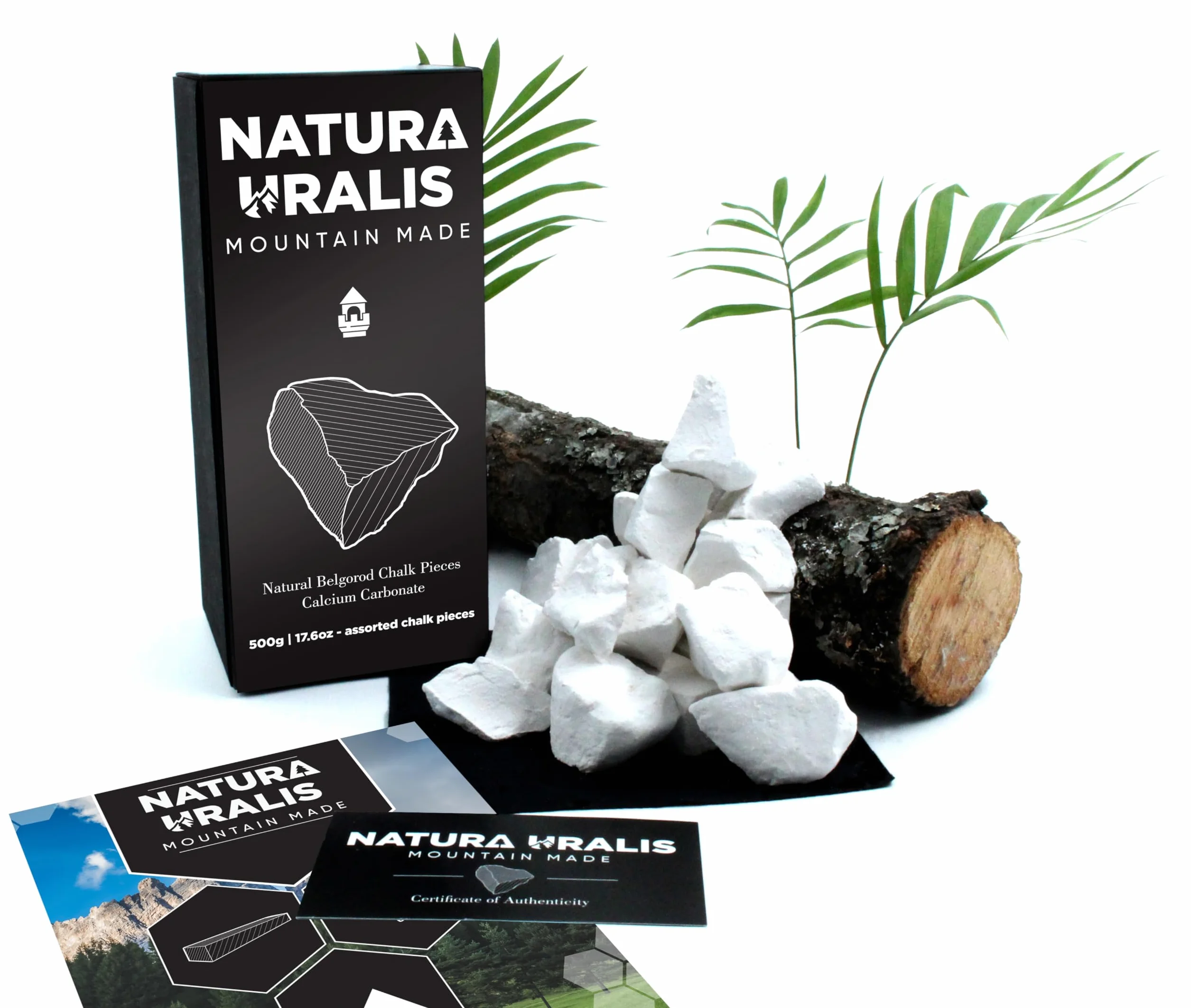 Natura Uralis Premium Belgorod Kawałki Tynkowe 500g Białych Kawałków Wapiennych
