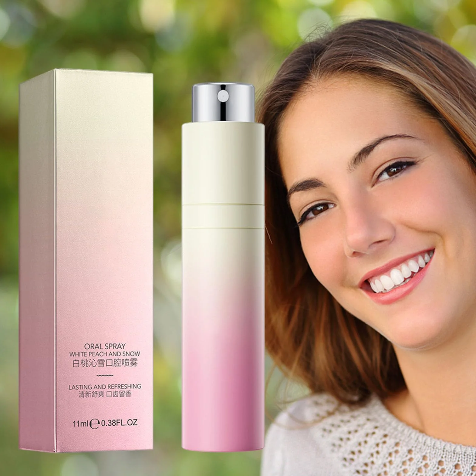 Od?wie?acz do ust | Spray do gard?a Fresh Breath Professional Formula | Od?wie?acze oddechu, ?towe, bez cukru, o zrównowa?onym pH, 5 smaków 11mL zwalcza nie?wie?y oddech Przeno?ny spray Moageme