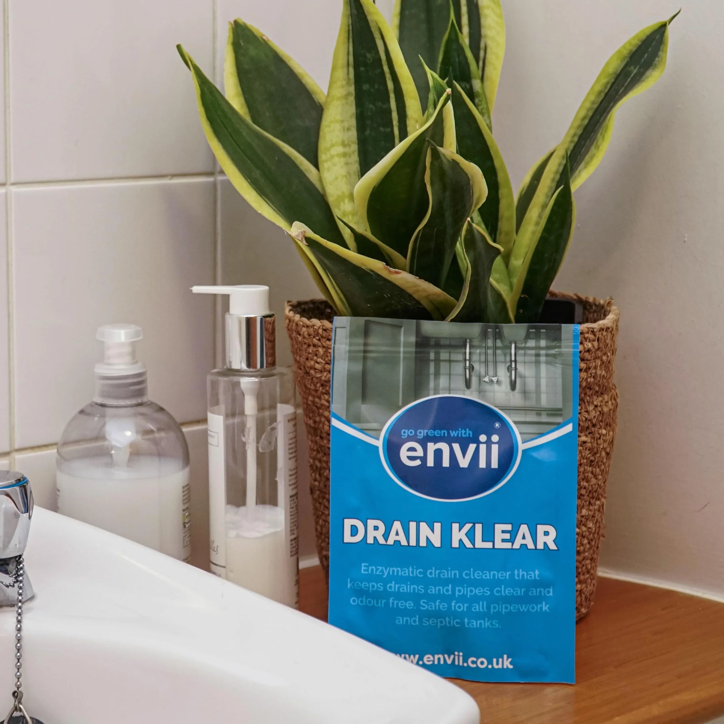 Envii Klear odpływowy naturalny enzymatyczny środek do czyszczenia odpływu, mocny odblokowywacz zlewu kuchennego