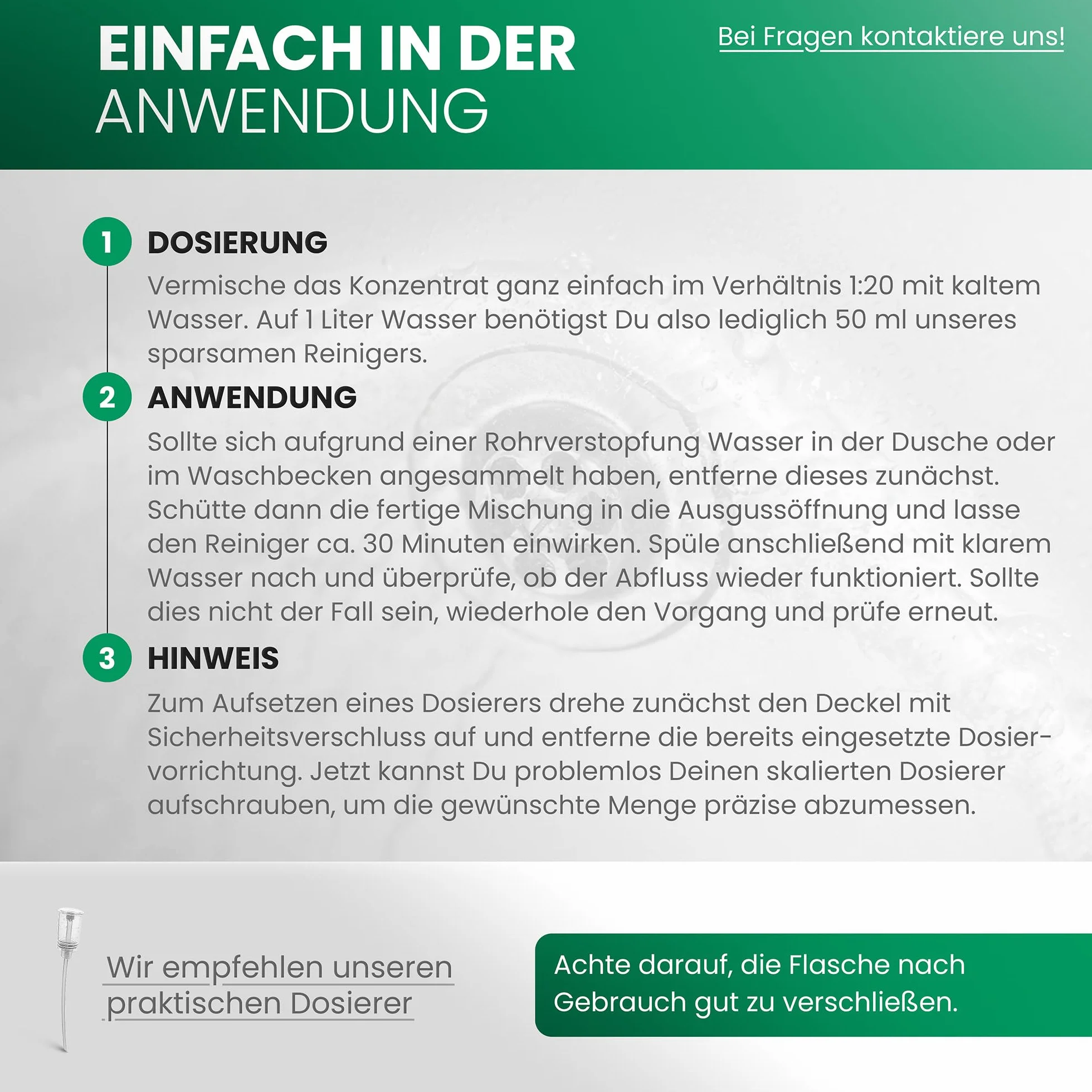 BiOHY Środek do czyszczenia odpływów 1l koncentrat organiczny usuwa włosy blokady zapachy