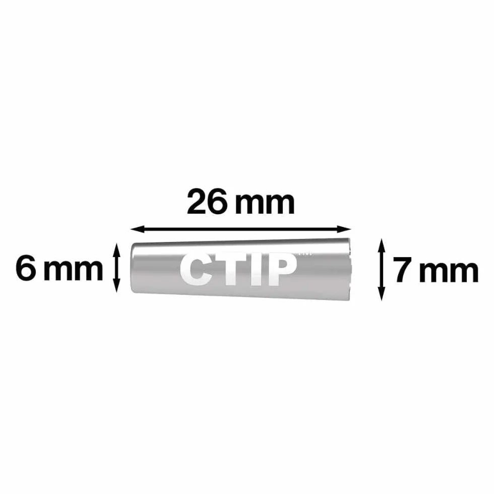 Filtr z węglem aktywnym ø 6-7 mm stożkowy filtr aluminiowy + joint tuba (100 sztuk)