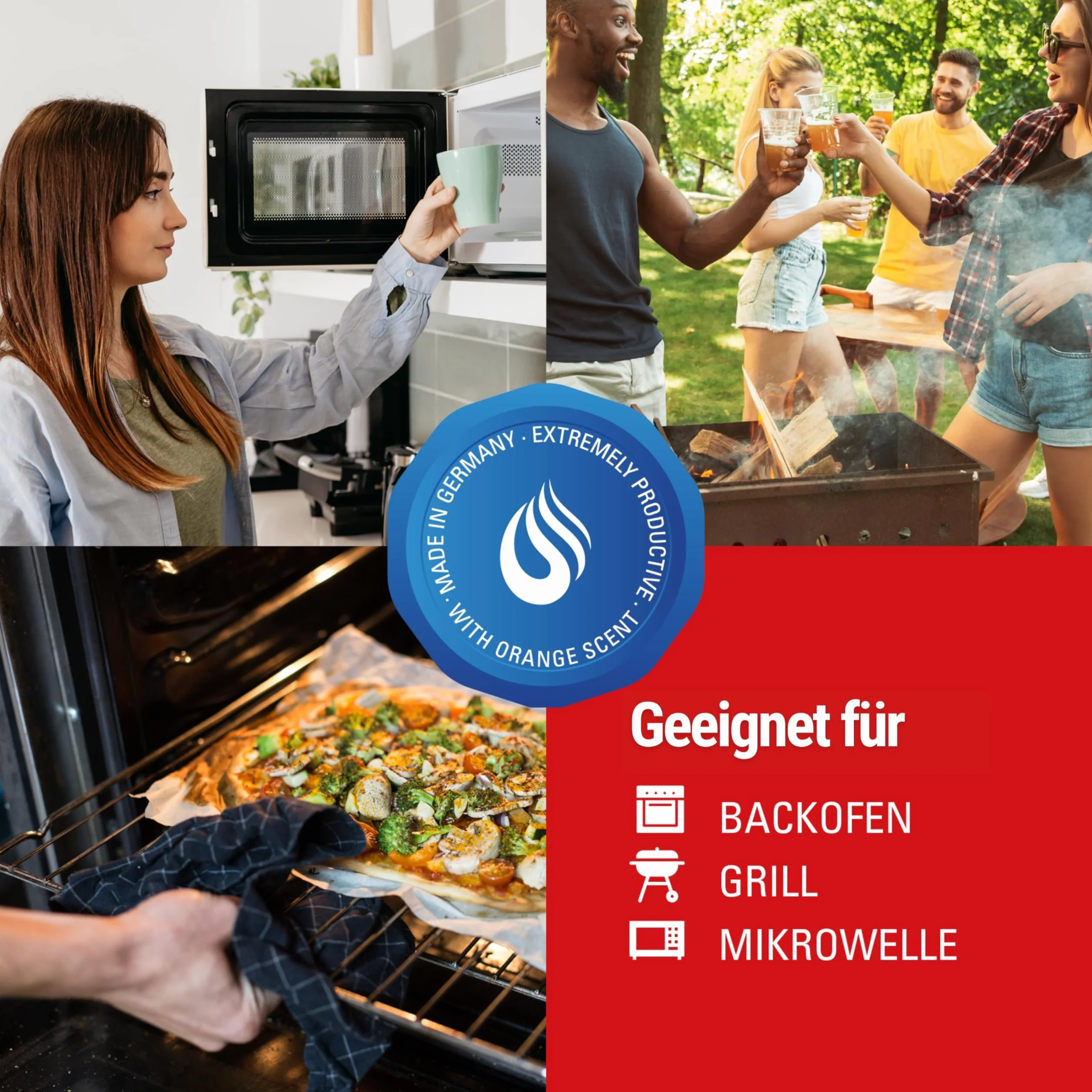 MAXXI CLEAN | Ekstra mocny środek do czyszczenia piekarników i grillów | 750 ml żelowej pasty | samoczynnie działający środek czyszczący i odtłuszczający | do kuchenek i grillów