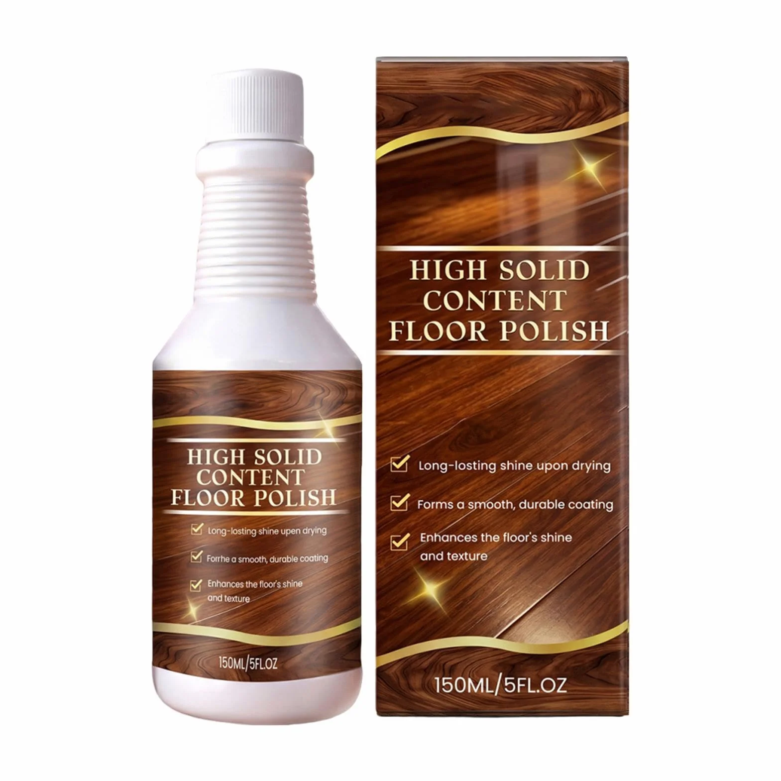Floor Revive bezpieczny nieklejący płyn do czyszczenia podłóg drewnianych, 150 ml, do kuchni, łazienki, domu, hotelu, restauracji, mieszkania, pomieszczeń biurowych, mieszkań wynajmowanych