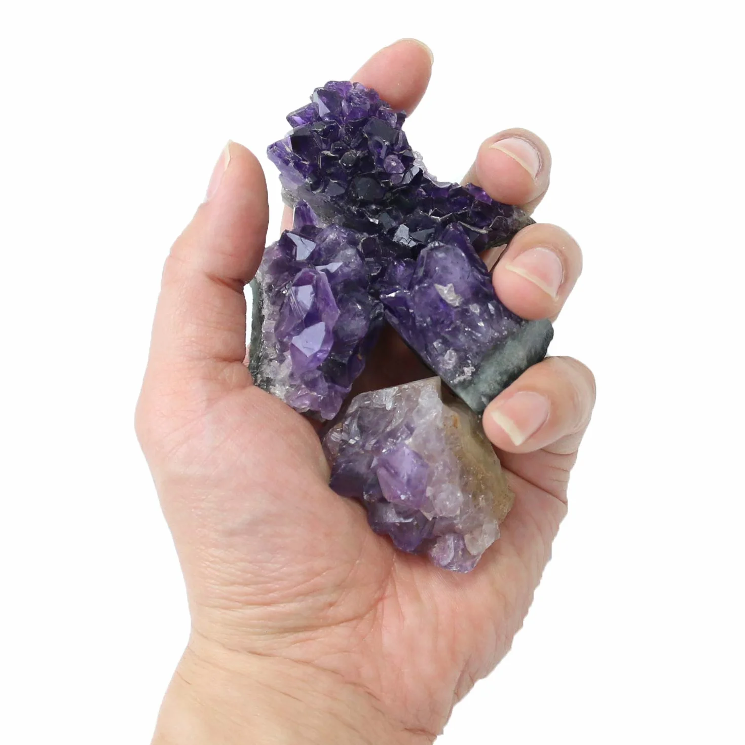 Raw Amethyst Stones and Crystals Rock,Naturalne Amathesis Crystal Clusters,Geodes with Crystals,Prawdziwe kryształy ametystu Geode,Kamienie szlachetne,Kryształy lecznicze (0,11 funta)