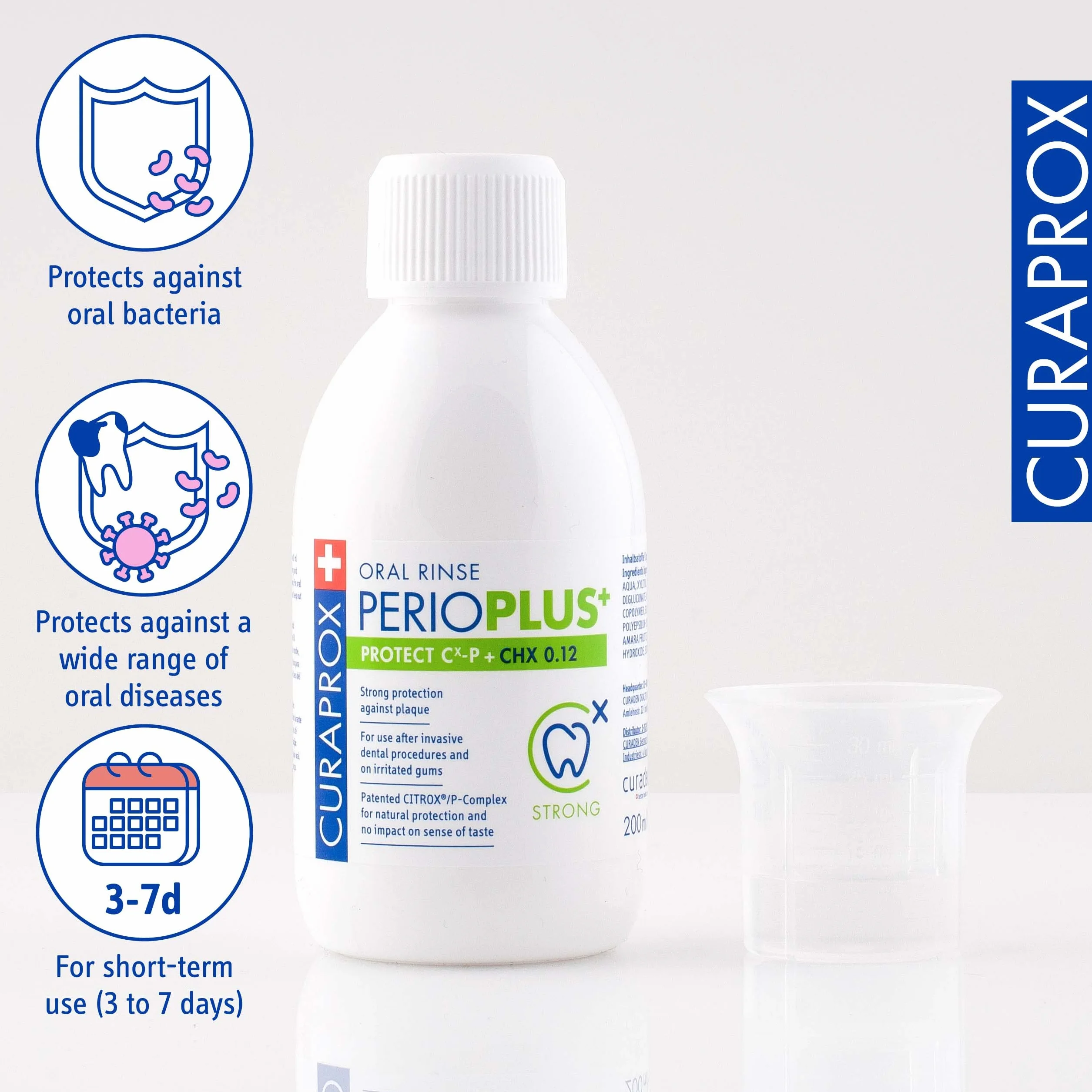 Curaprox Perio Plus Protect płyn do płukania jamy ustnej 200 ml