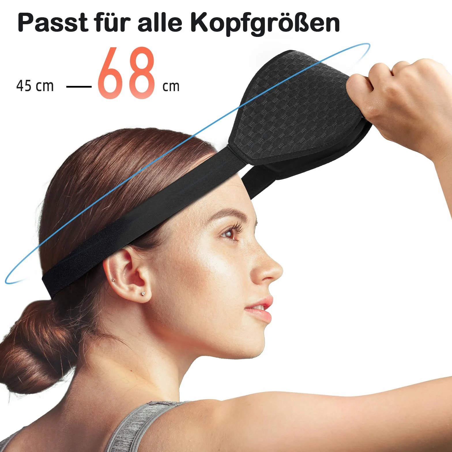 INNELO Maska do spania 3D ergonomiczna maska na oczy czarna
