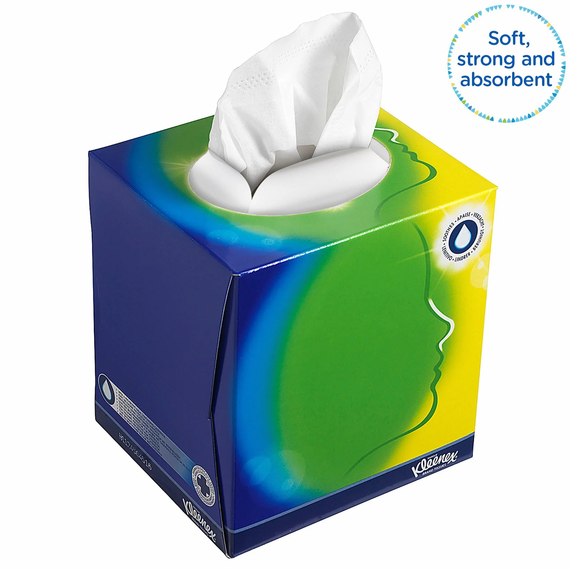 Kleenex Chusteczki do twarzy w kostce 8825 białe 3-warstwowe 12 x 56 (672 arkusze)