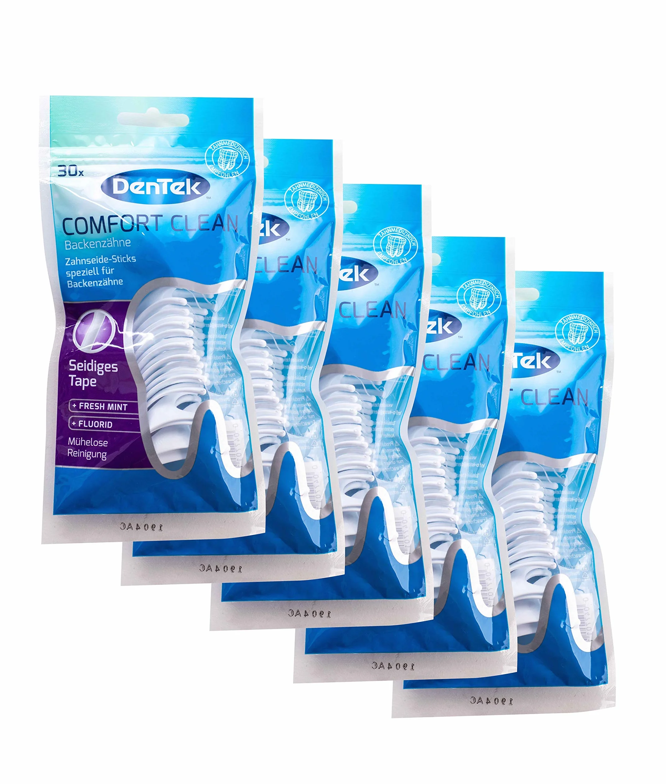 5 x 30 DenTek Comfort Clean Patyczki z nicią dentystyczną