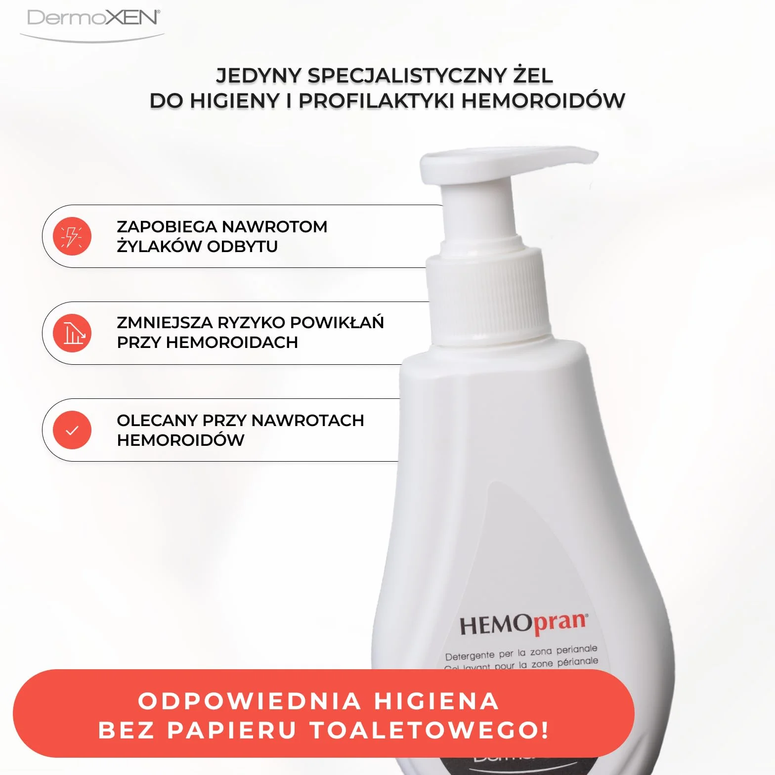 Dermoxen HEMOpran żel do mycia okolic odbytu 125 ml