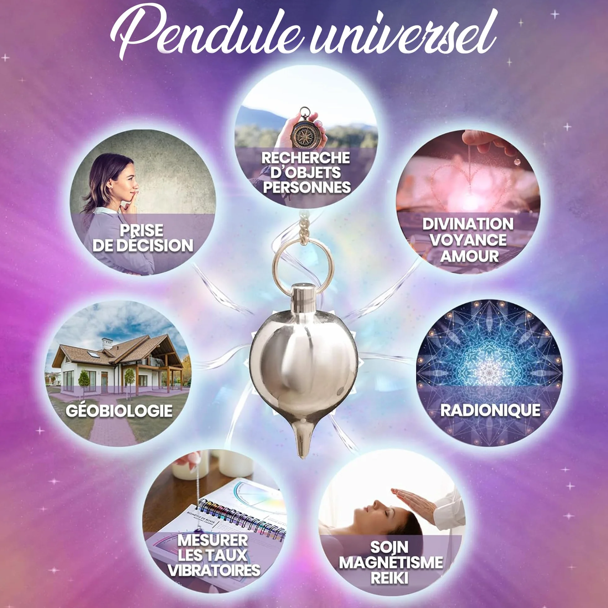 Vibratis Pendolo Esoterico Universale - Pendolino per Radioestesia y Divinazione