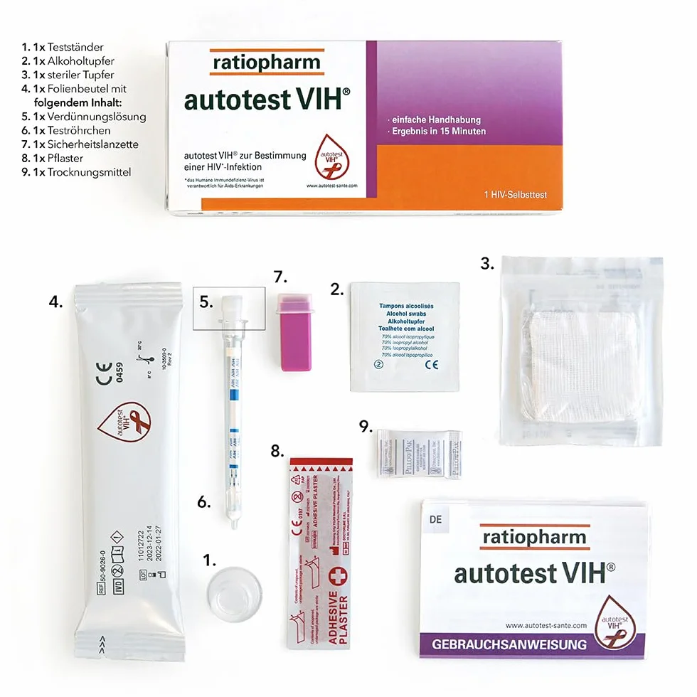 VIH® autotest ratiopharm szybkie wykrywanie zakażenia HIV domowy