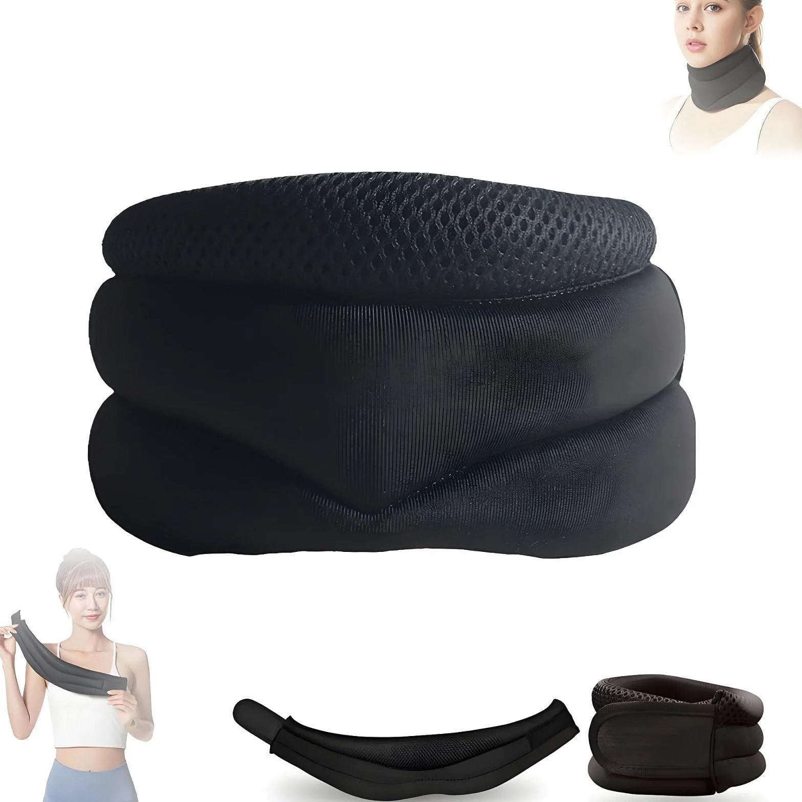 Vitavix Neck Support for Snoring, Necksupport - Never Snore Again, 2025 New Neck Brace for Sleeping, Adjustable Anti Snoring Neck Support, Adjustable Soft Foam Neck Brace Cervical Collar(1pc)