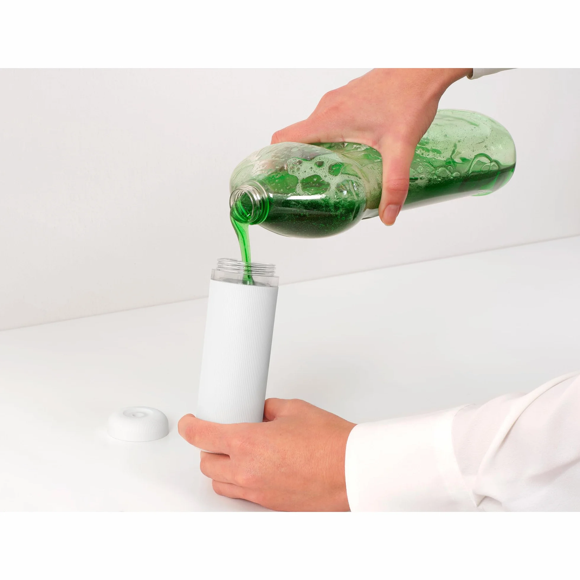 Brabantia 228063 Dozownik Płynu do Naczyń SinkStyle, 200ml, Fresh White