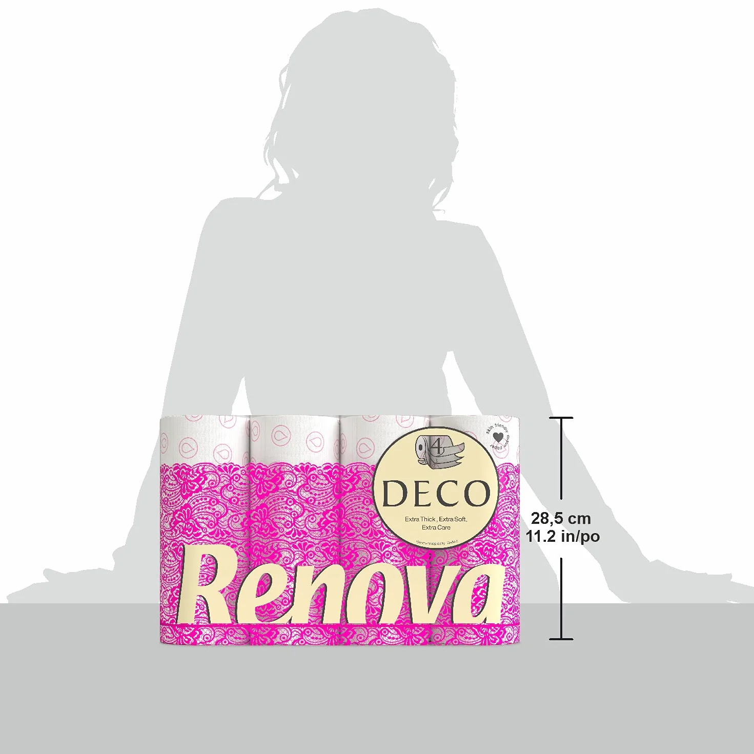Renova Papier toaletowy 4-warstwowy biały perfumowany 12 rolek