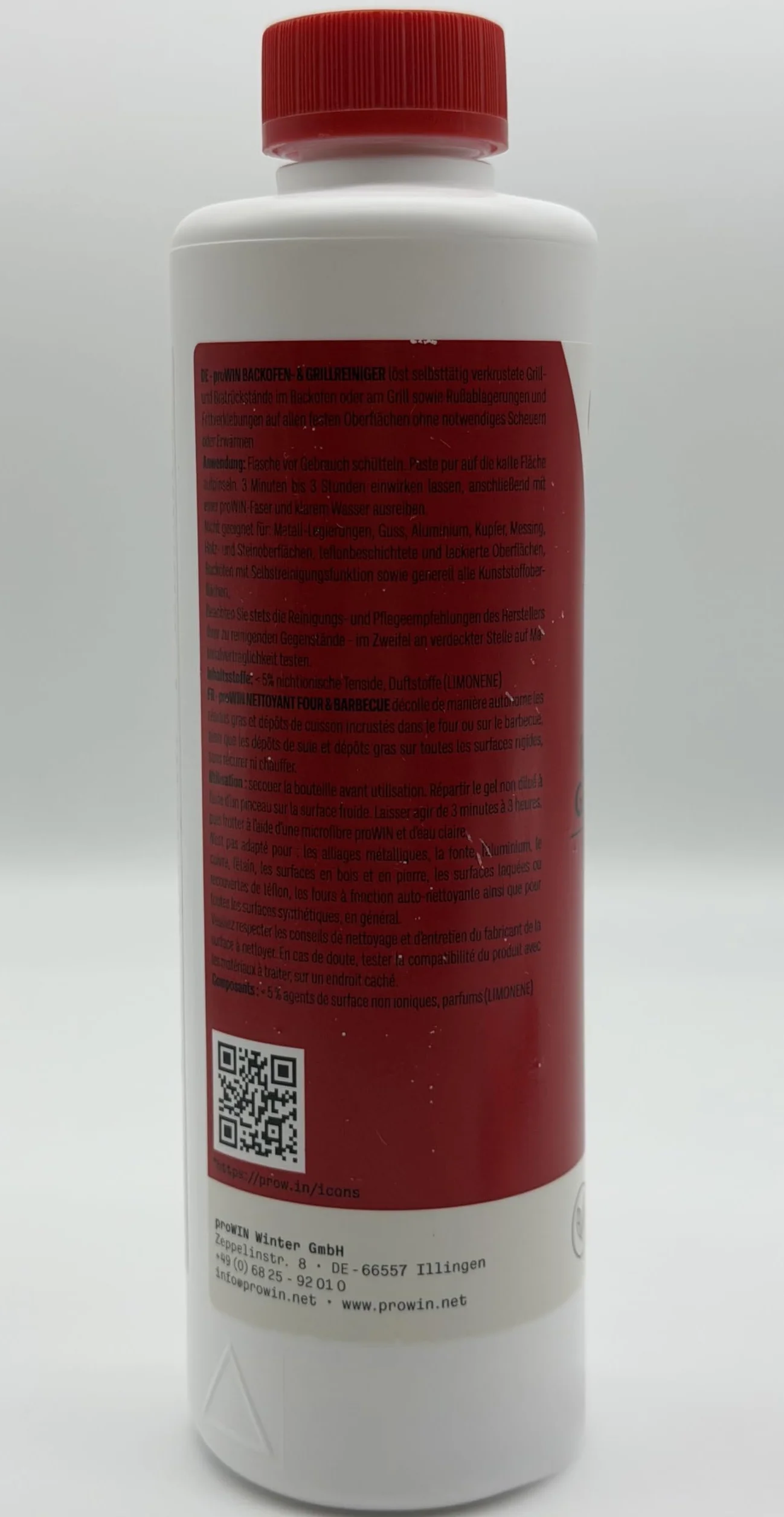 proWIN - Środek do czyszczenia piekarnika 500 ml z pędzlem