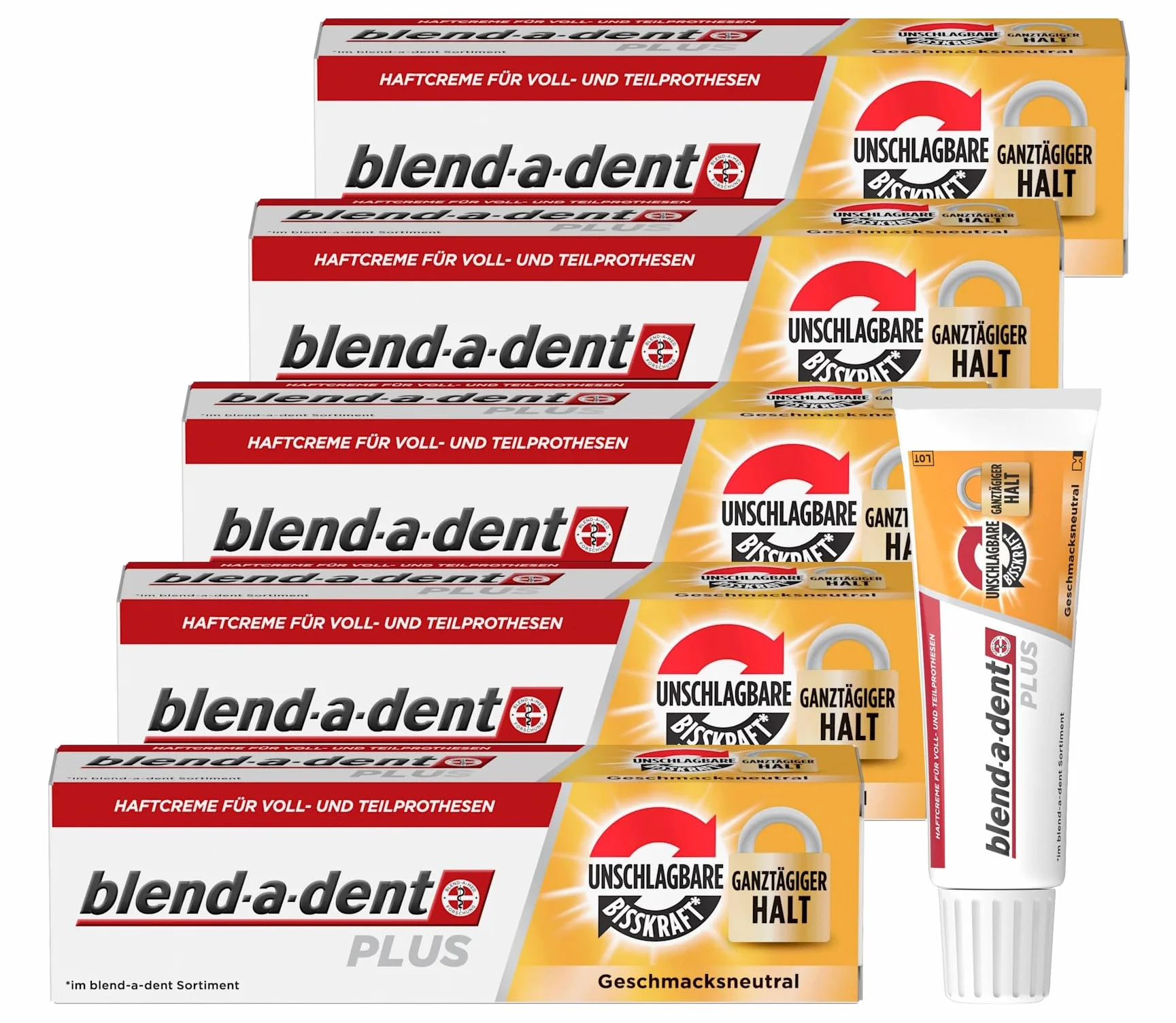 Blend-a-dent Plus Duo Kraft Premium krem samoprzylepny 6 x 40 g