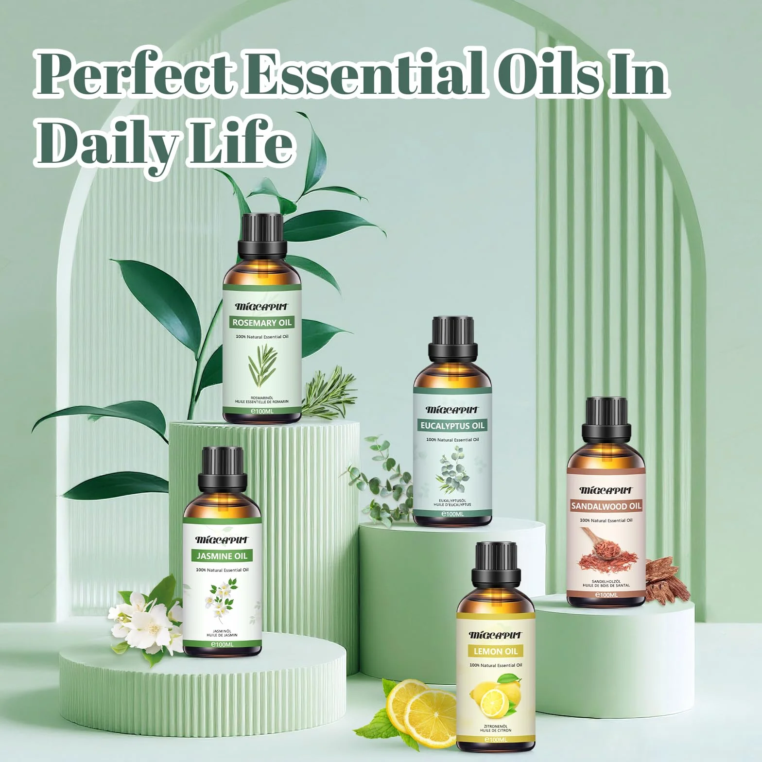 Olejek Eteryczny z Eukaliptusa 100ML Naturalny Aromaterapeutyczny do Dyfuzora SPA Masażu