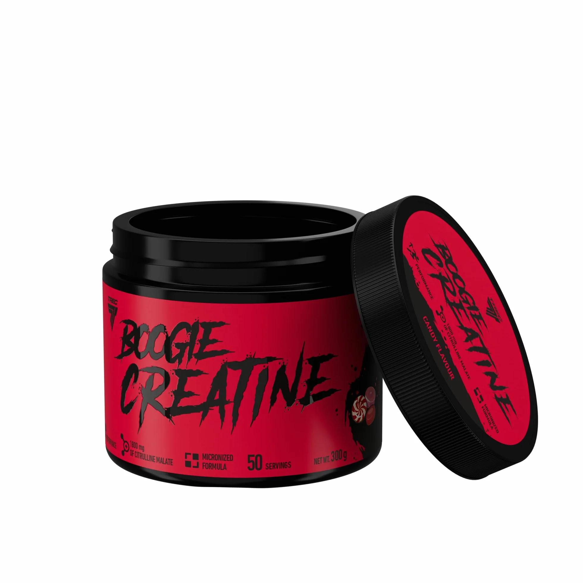 Trec Nutrition Boogie Creatine, Mikronizowana Kreatyna Monohydrat z Cytruliną, 300 g, 50 Porcji