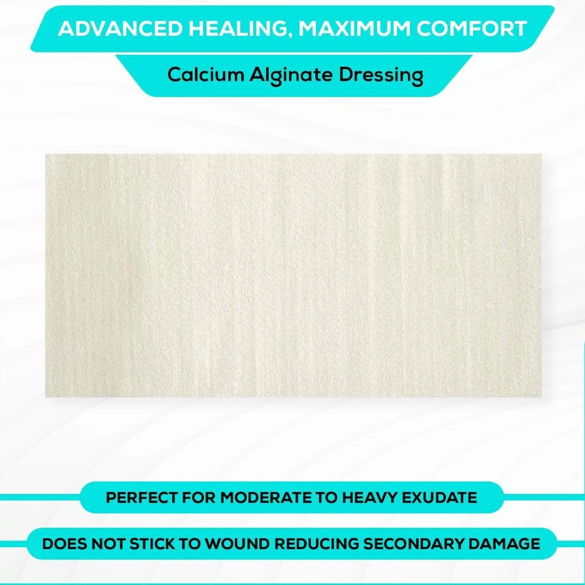 MedVance alginat wapnia 10 cm x 20 cm pudełko 5 opatrunków