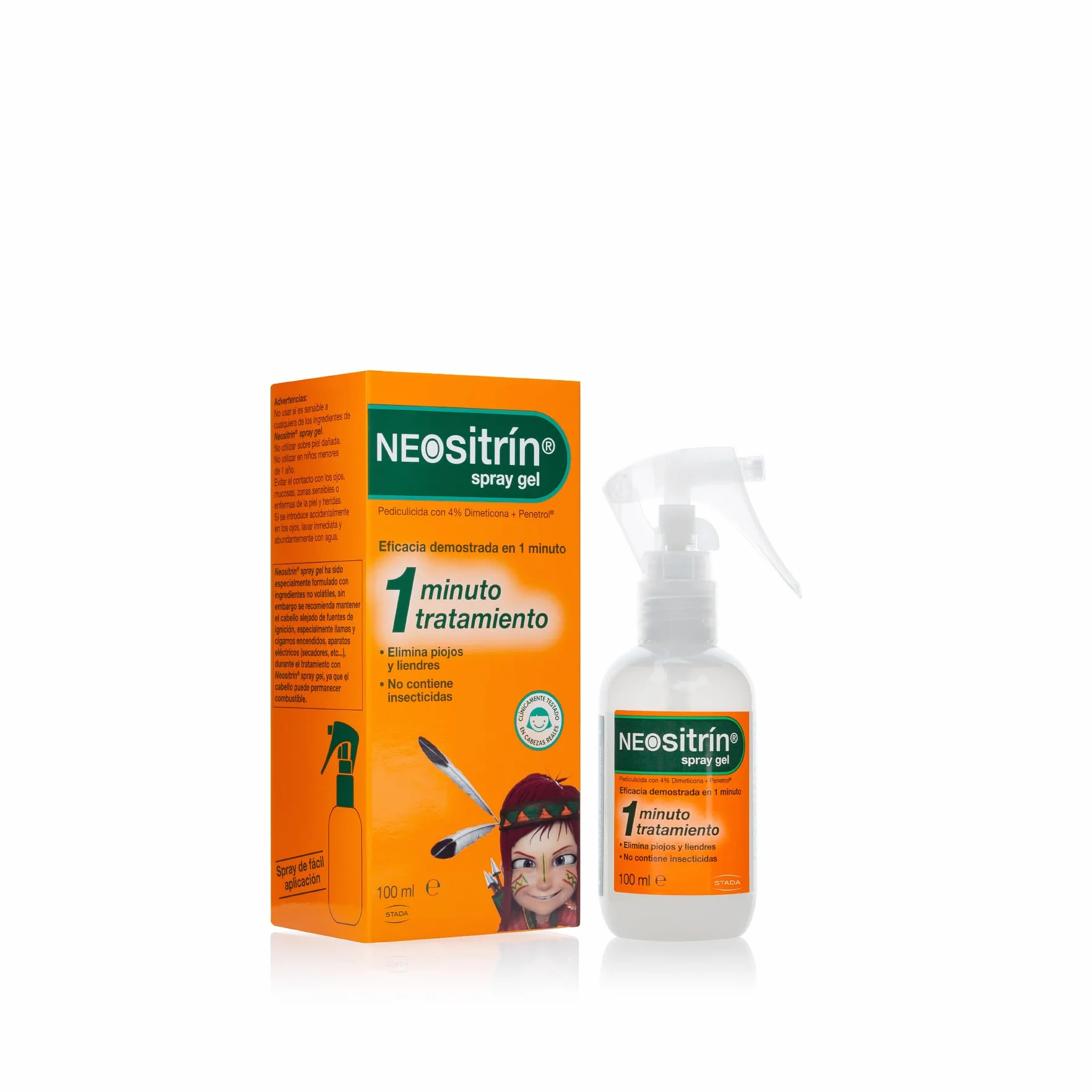 Neositrín Protect Odżywka bez spłukiwania w sprayu odstraszająca wszy - Chroni i ułatwia rozczesywanie - Zapach pomarańczy i mango - Do codziennego użytku od 1. roku życia - 100ml
