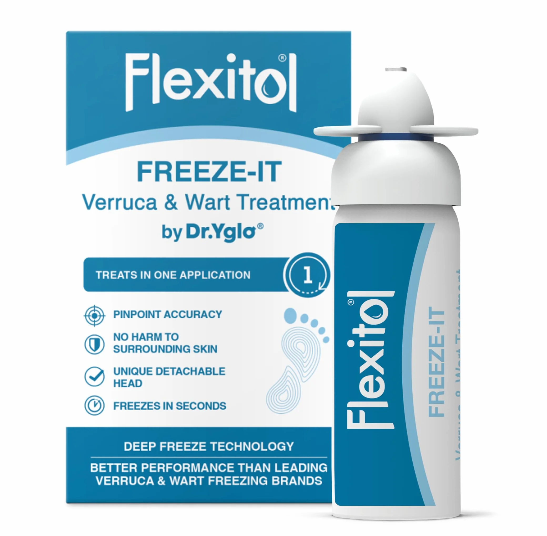 Flexitol Freeze-It Verruca i leczenie brodawek 50 ml, przysmaki w jednym zastosowaniu, technologia głębokiego zamrażania