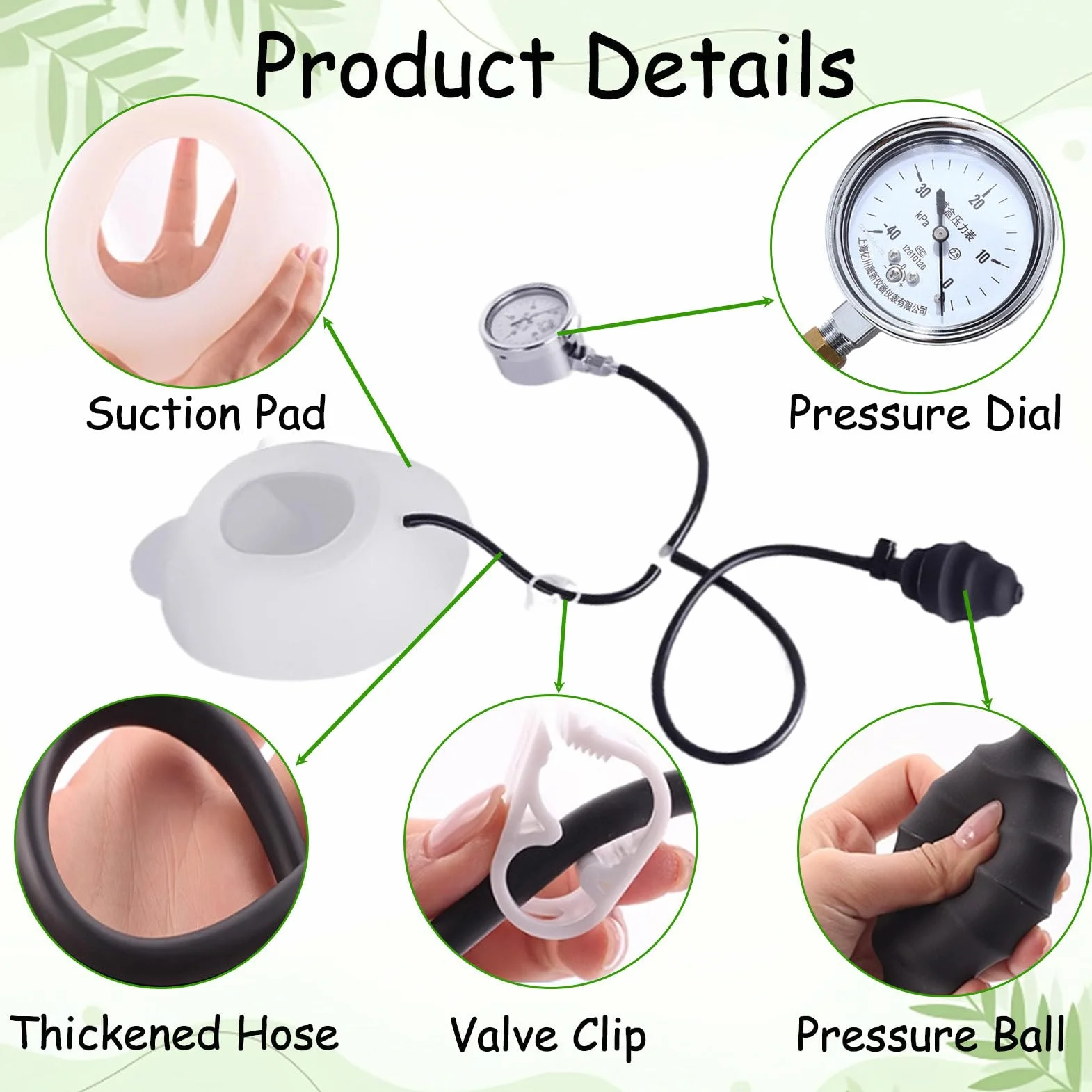 Pectus Excavatum Vacuum Bell, Orteza Na Klatkę Piersiową, Urządzenie Korekcyjne Z Manometrem, Terapia Dzwonem Próżniowym Standard-S