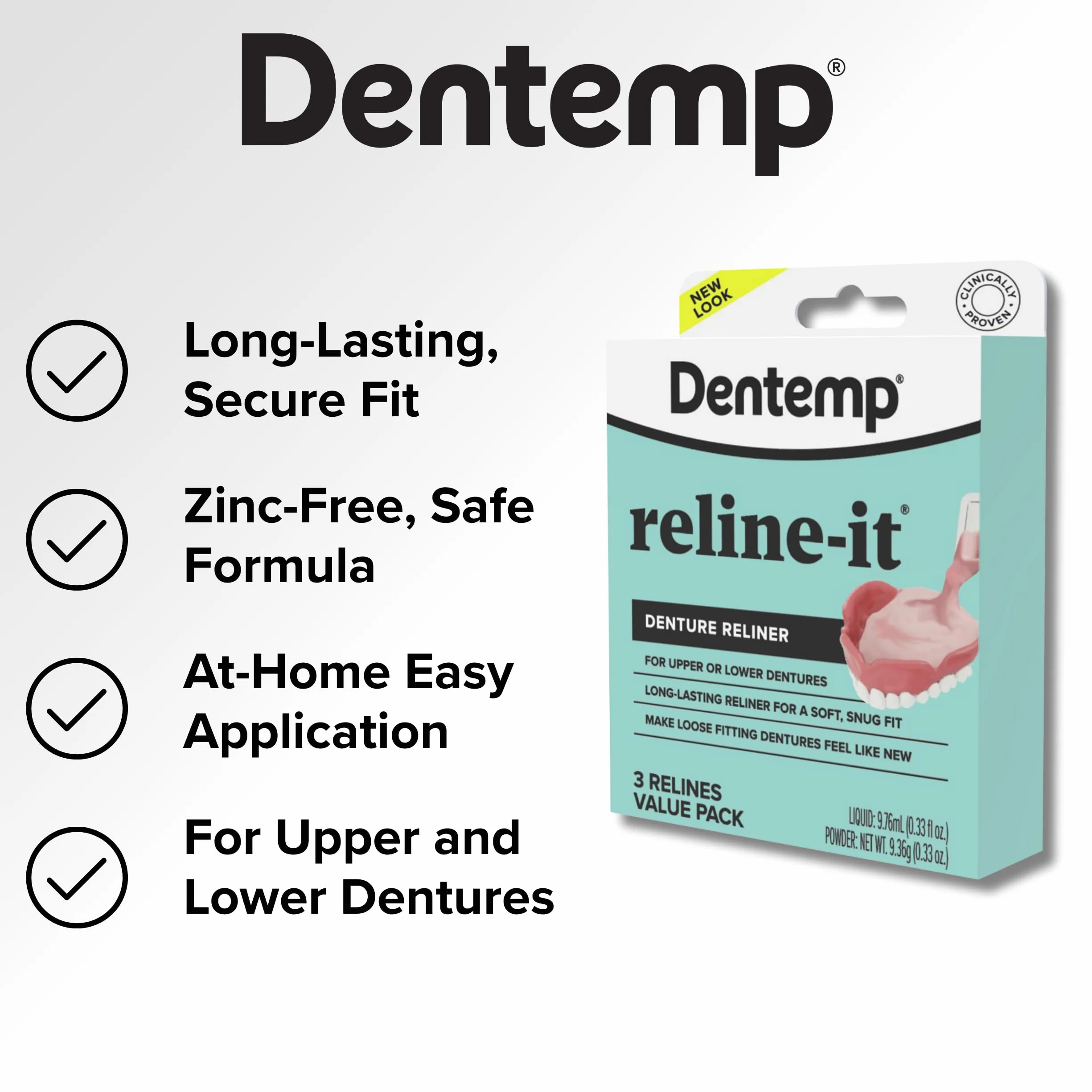 Dentemp Advanced Formula Reline It Zestaw do zmiany protezy