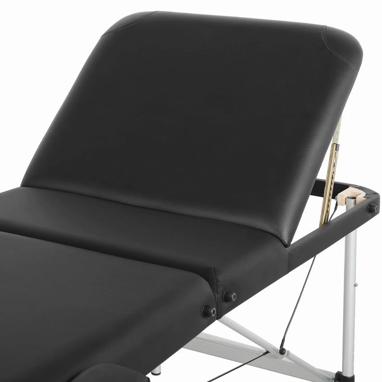 Yaheetech Składany Leżak do Masażu, 3 Strefy, Ergonomiczna Ławka z Zagłówkiem i Torbą do Przenoszenia, 213 x 70 cm, Beżowy