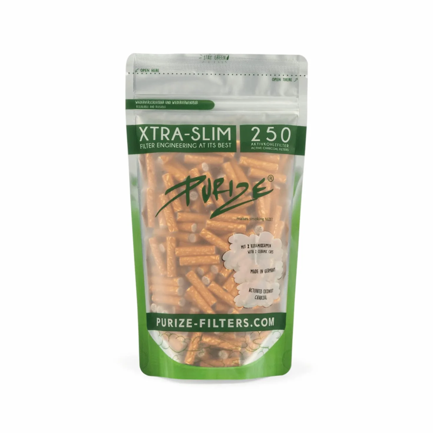 PURIZE® Worek | 250 XTRA Slim Size filtr z węglem aktywnym (zestaw specjalny)