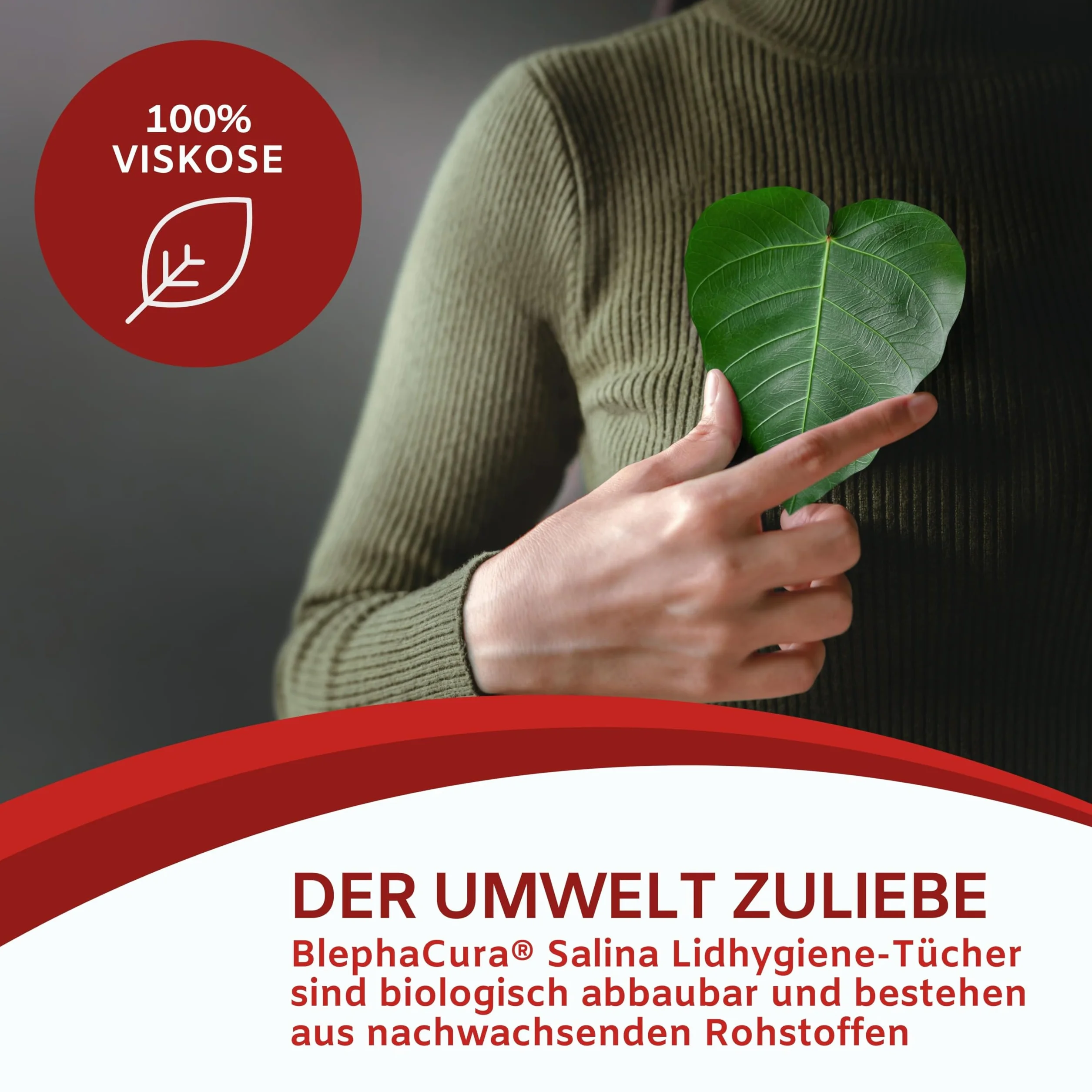 BlephaCura SALINA Lidhygiene-Tücher, sterile vorbefeuchtete Einmaltücher zur Reinigung der Augenlider, 20 Sztuka Ściereczki